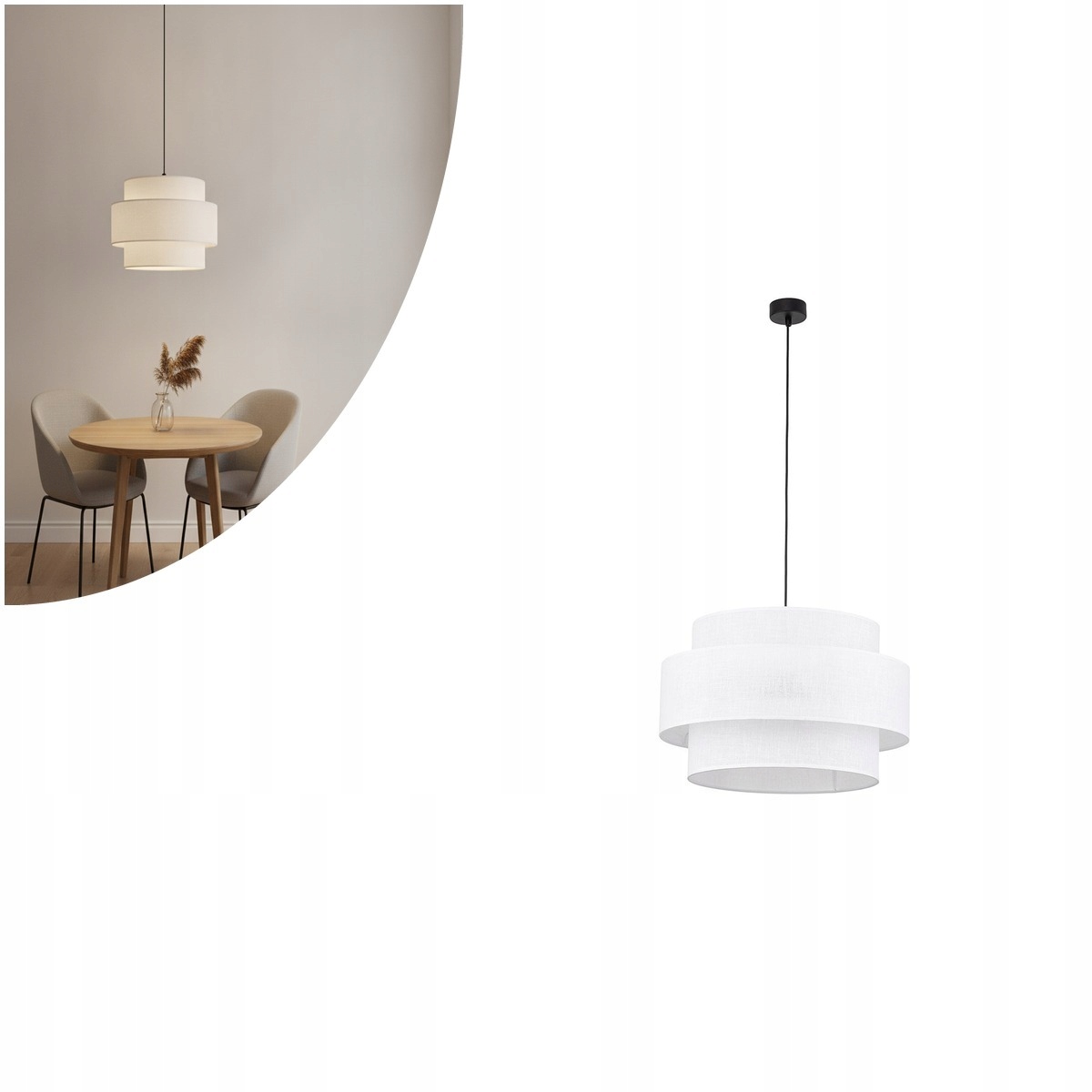 Závesná lampa čierna Calisto moderná nad jedálenský stôl Tk Lighting