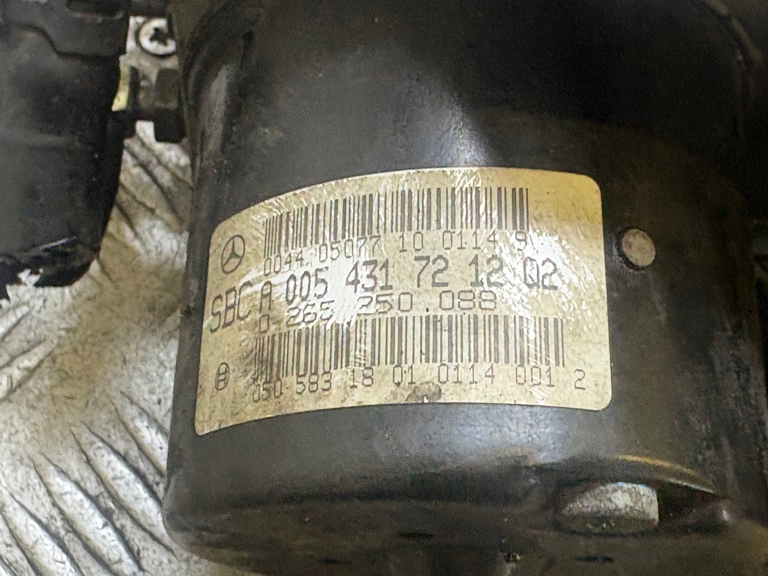 pump ABS MERCEDES-BENZ E-KLASA W211 A0054317212Q2 0265960025