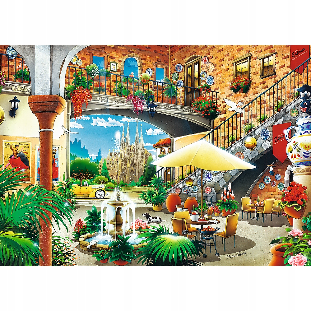 

Puzzle 2000 Widok Miasto Barcelona Art 16+ Trefl