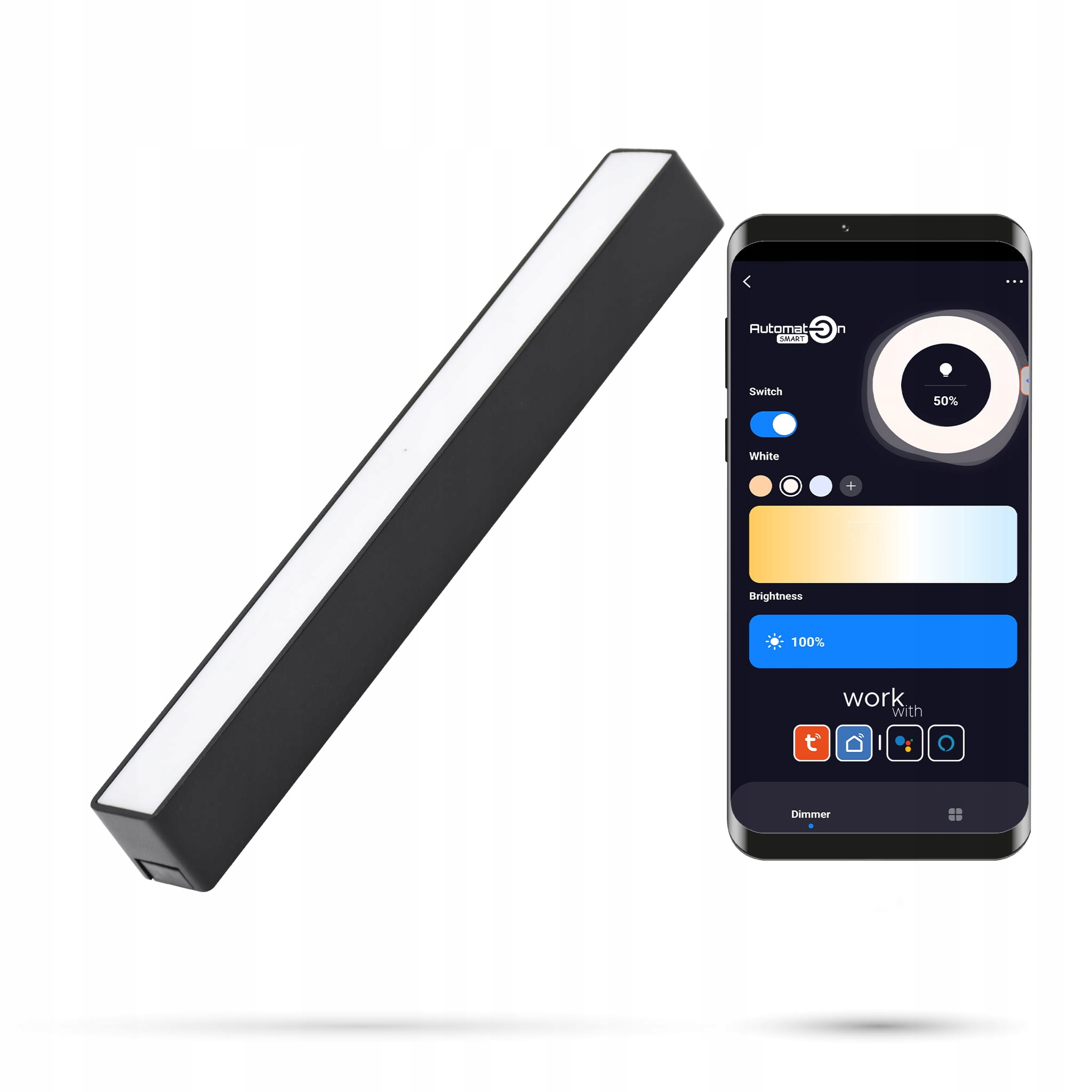 Reflektor Zigbee Tuya Flood 10W F10 Slimtrack a FiberFLEX 48VDC 3000-6000K