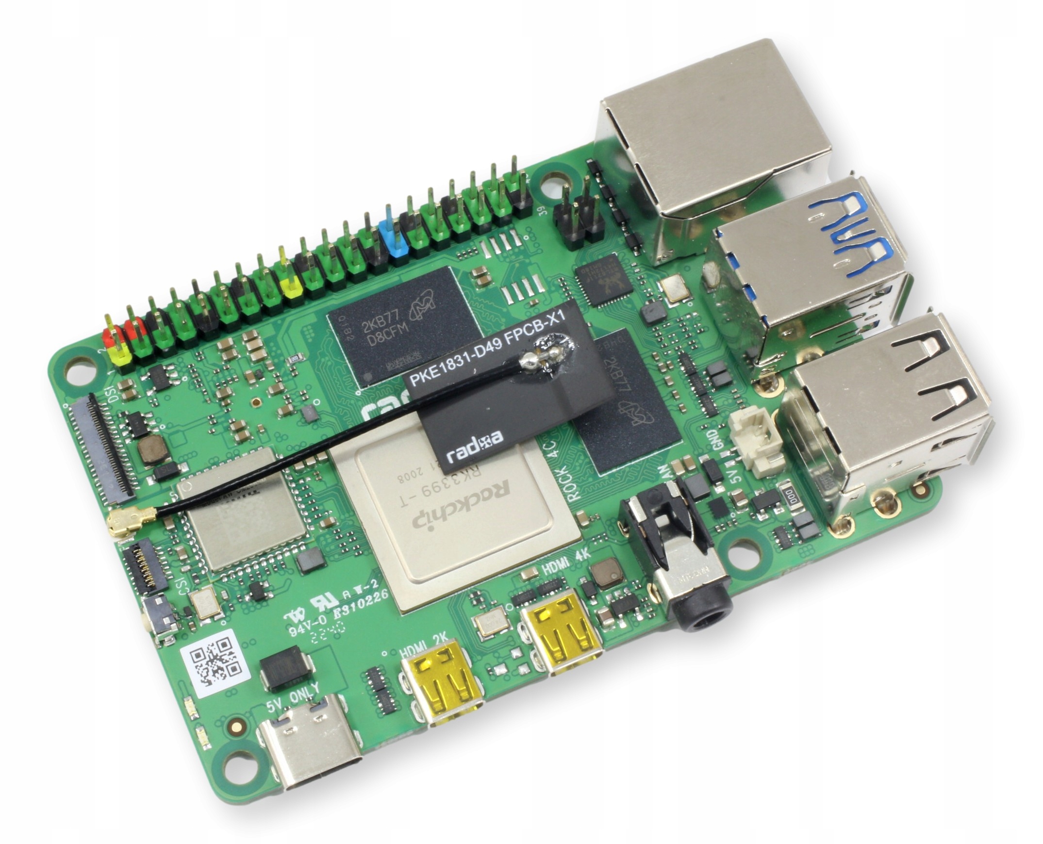 

Rock 4C+ 4GB Ram 2xuHDMI Wifi Arm A72 A53