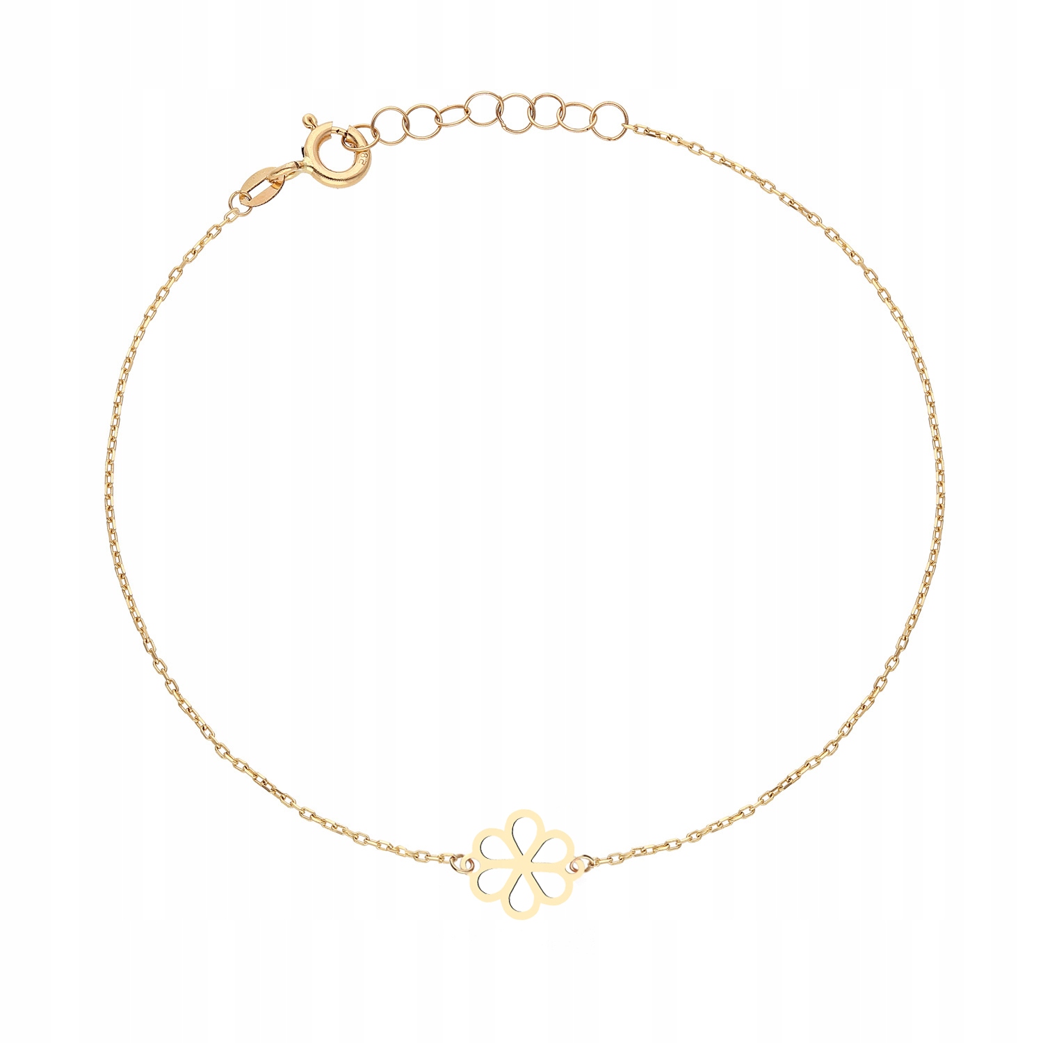 Zlatý náramek květinka PR.585 Gravírování