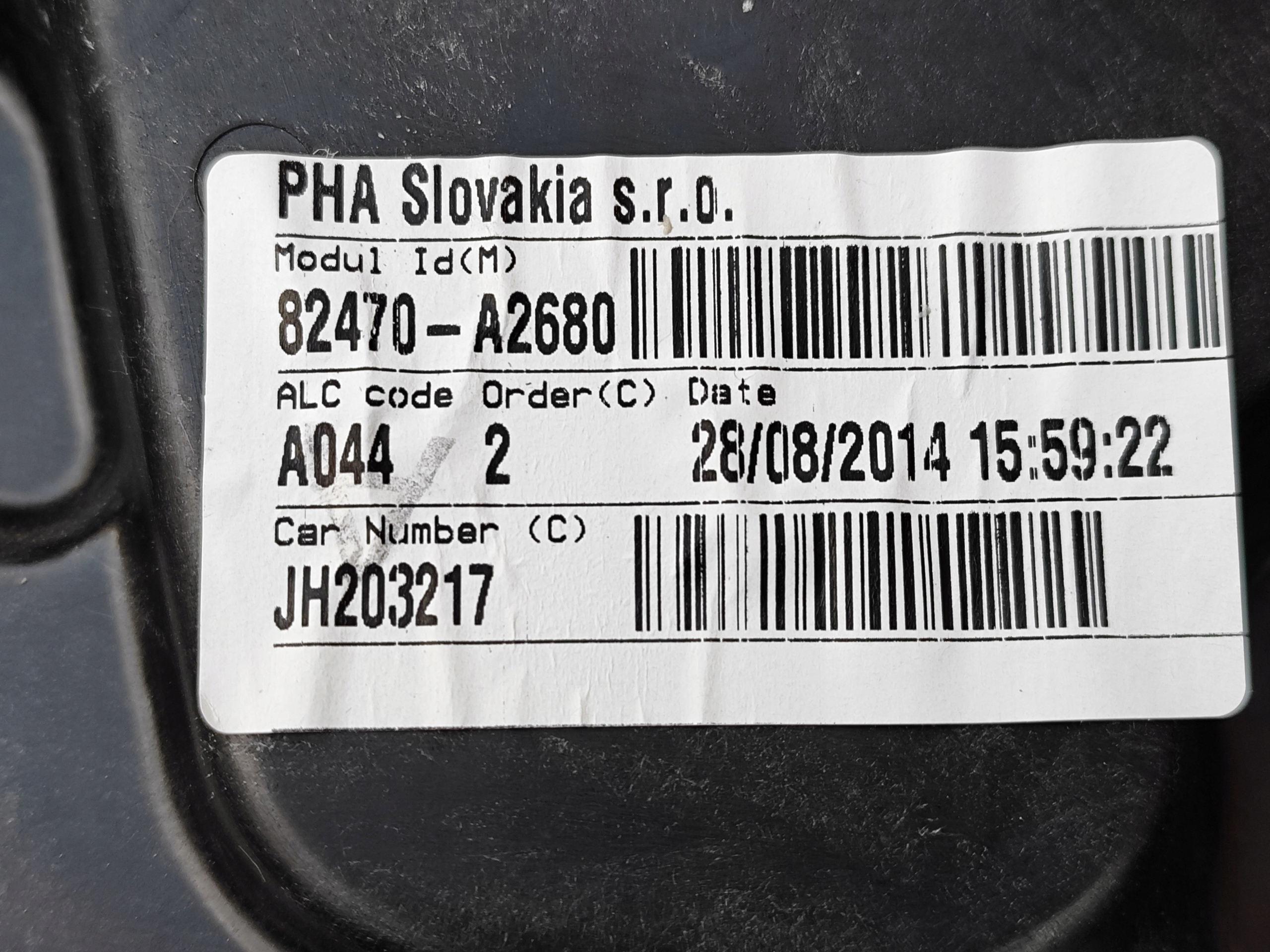 KIA PRO CEED II PODNOŚNIK SZYBY LEWY 91680-00100 Numer katalogowy oryginału 82450-A2710 82470--A2680