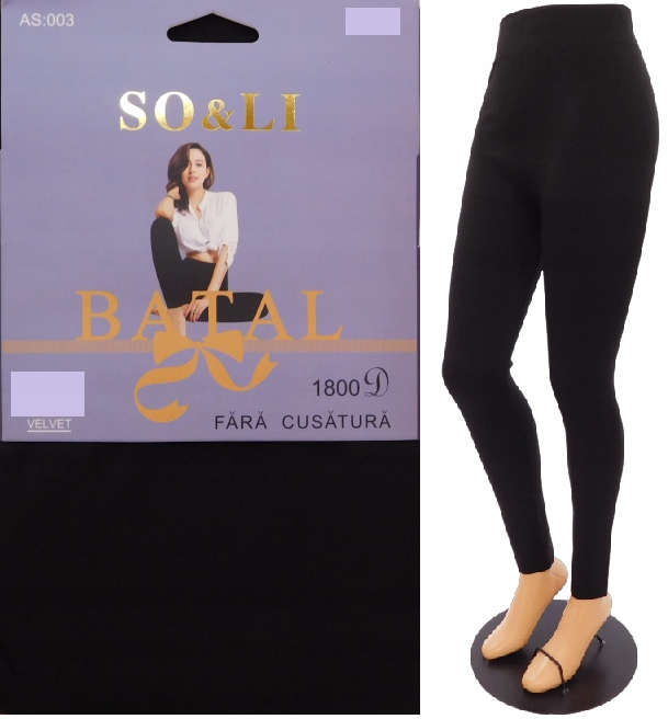 

Legginsy BATAL-AS003 ocieplane czarne L-6XL