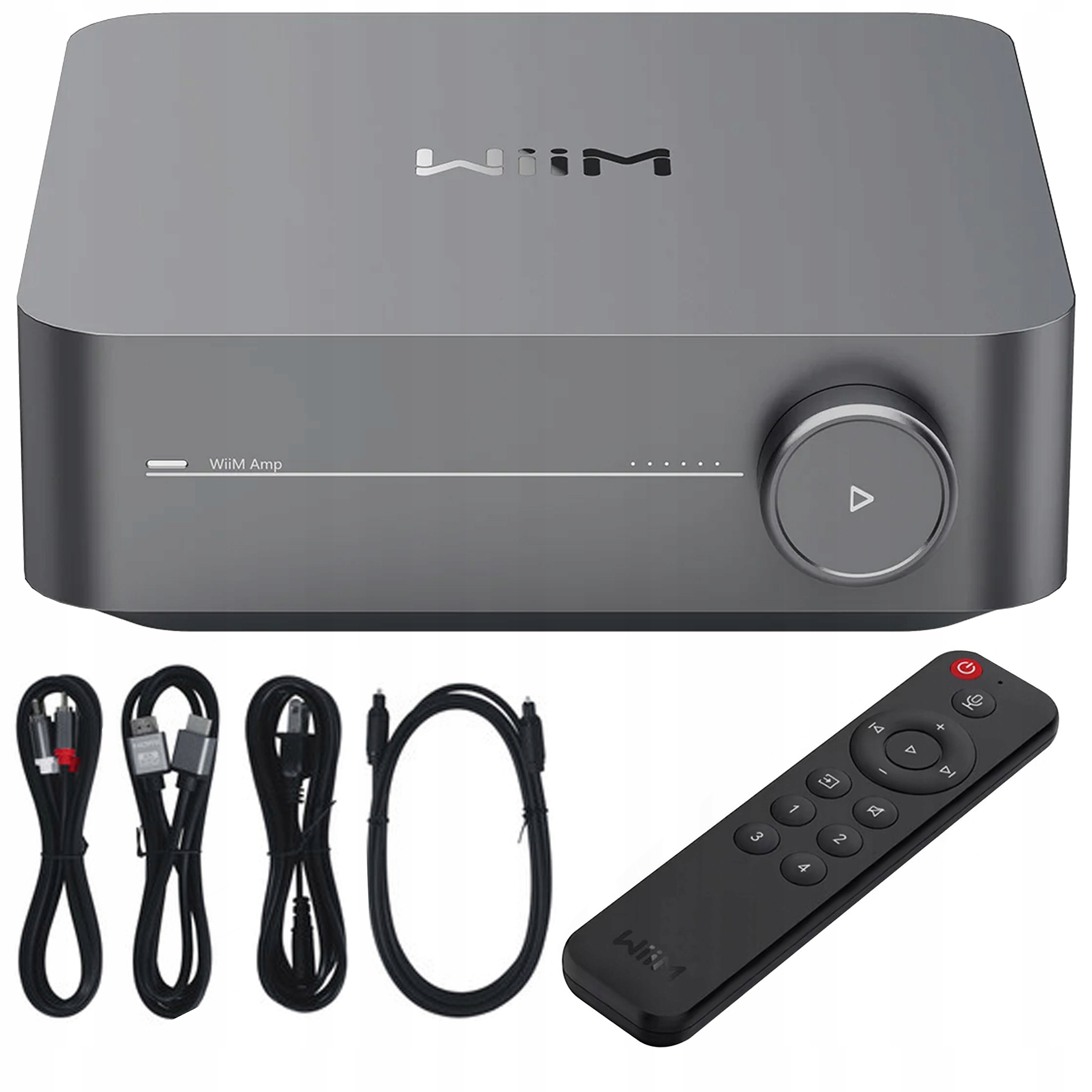 WiiM AMP CIEMNOSZARY - STREAMER WZMACNIACZ | WIFI | AIRPLAY2 | BLUETOOTH