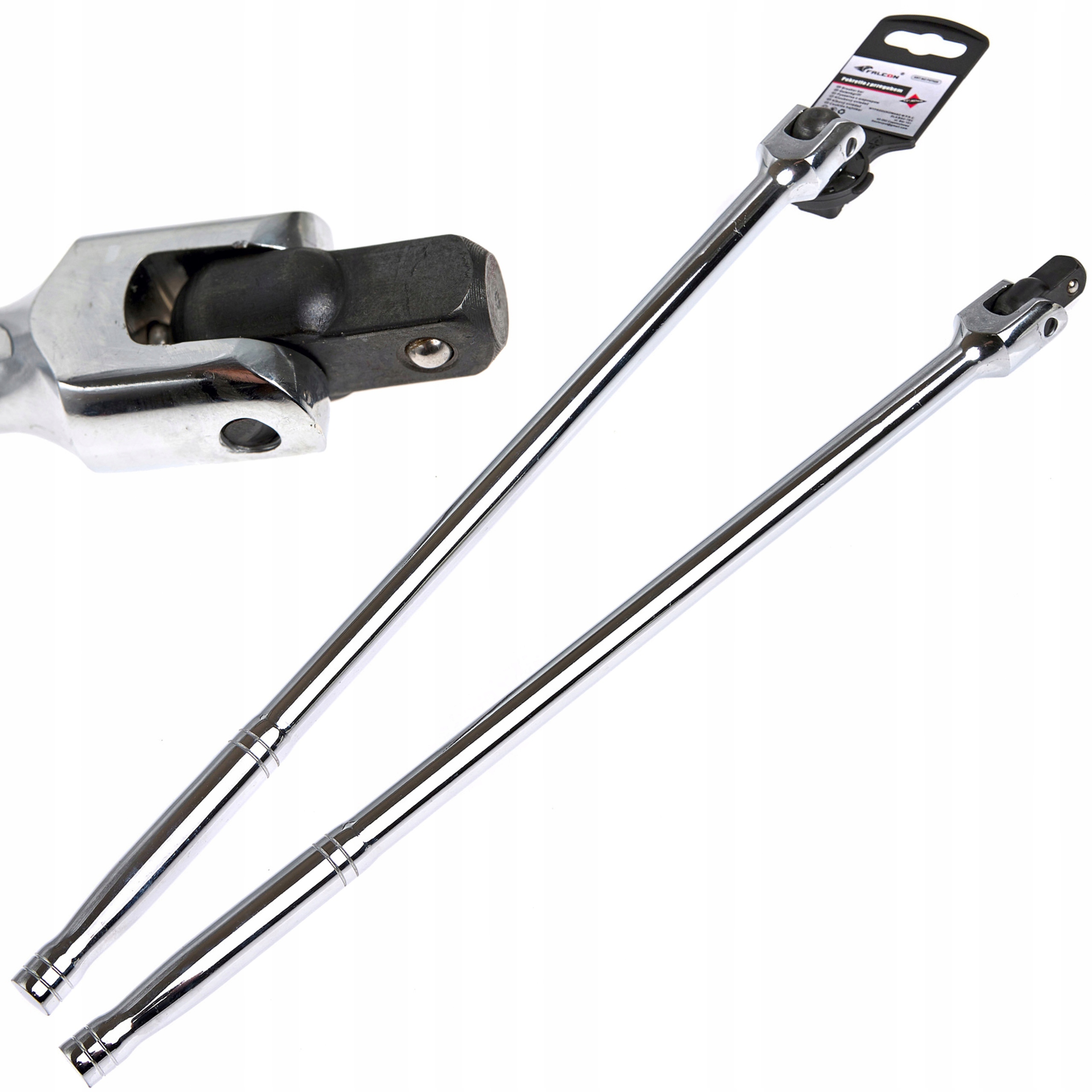 POKRĘTŁO PRZEGUBOWE ŁAMANE UCHYLNE 1/2 DŁUGIE 457MM Cr-V DO NASADEK