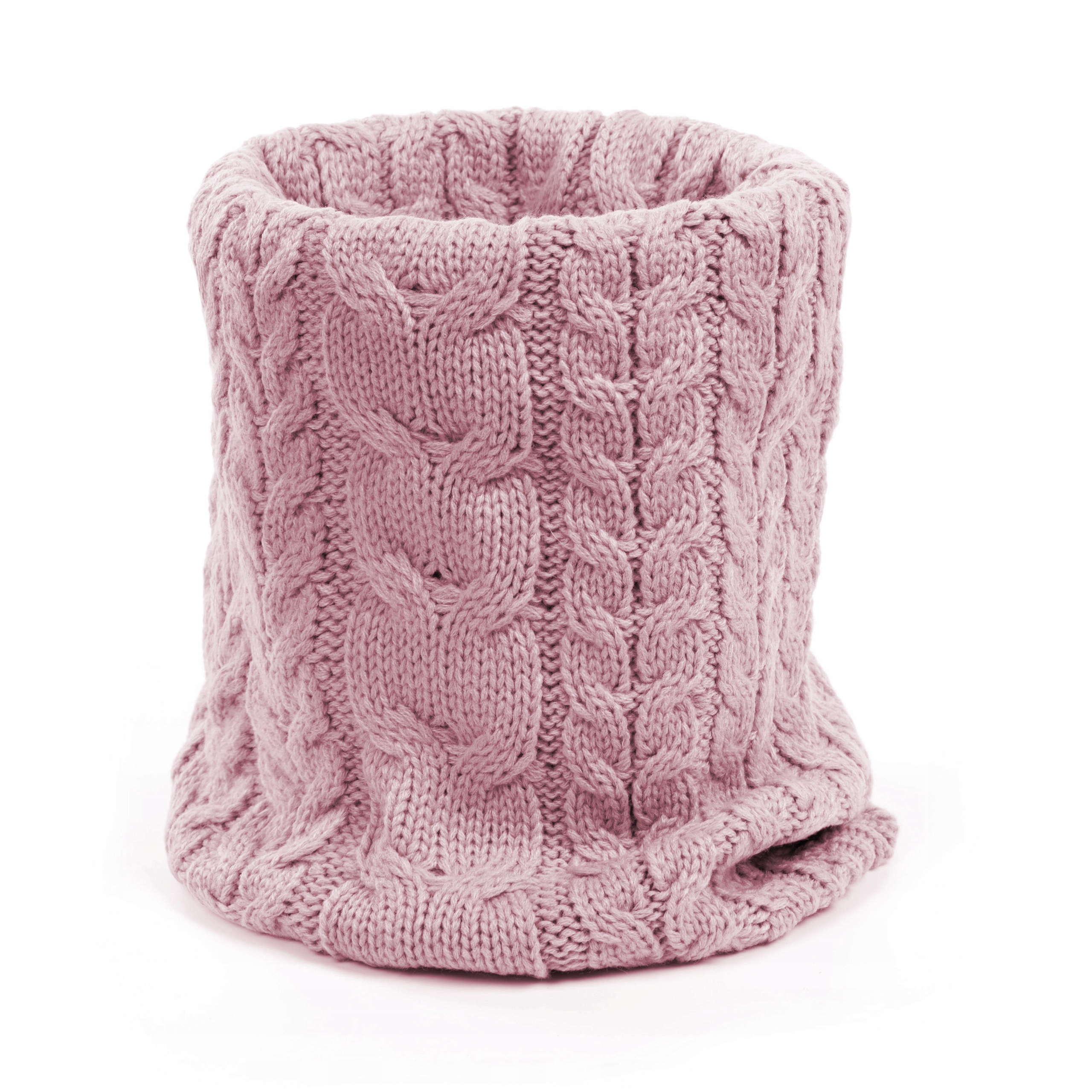 CZAPKA DAMSKA ZIMOWA Z POMPONEM POLAREM KOMIN RĘKAWICZKI HEYO KOMPLET Wzór dominujący bez wzoru