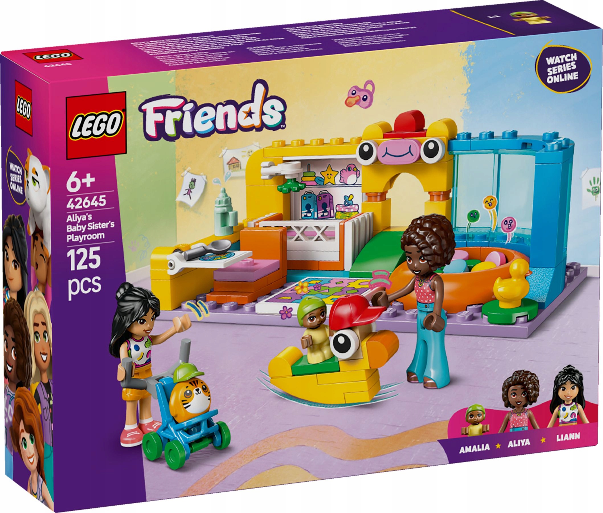 stavebnice Lego Friends 42645 Hrací pokoj mladší sestry Aliyi