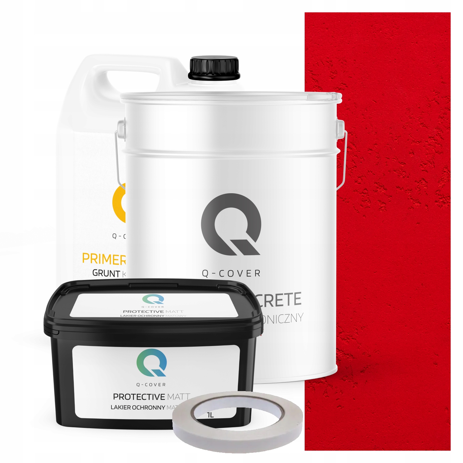 Architektonický Vnitřní Beton Set Červený Ohnivý H3616 19 kg 10 m2