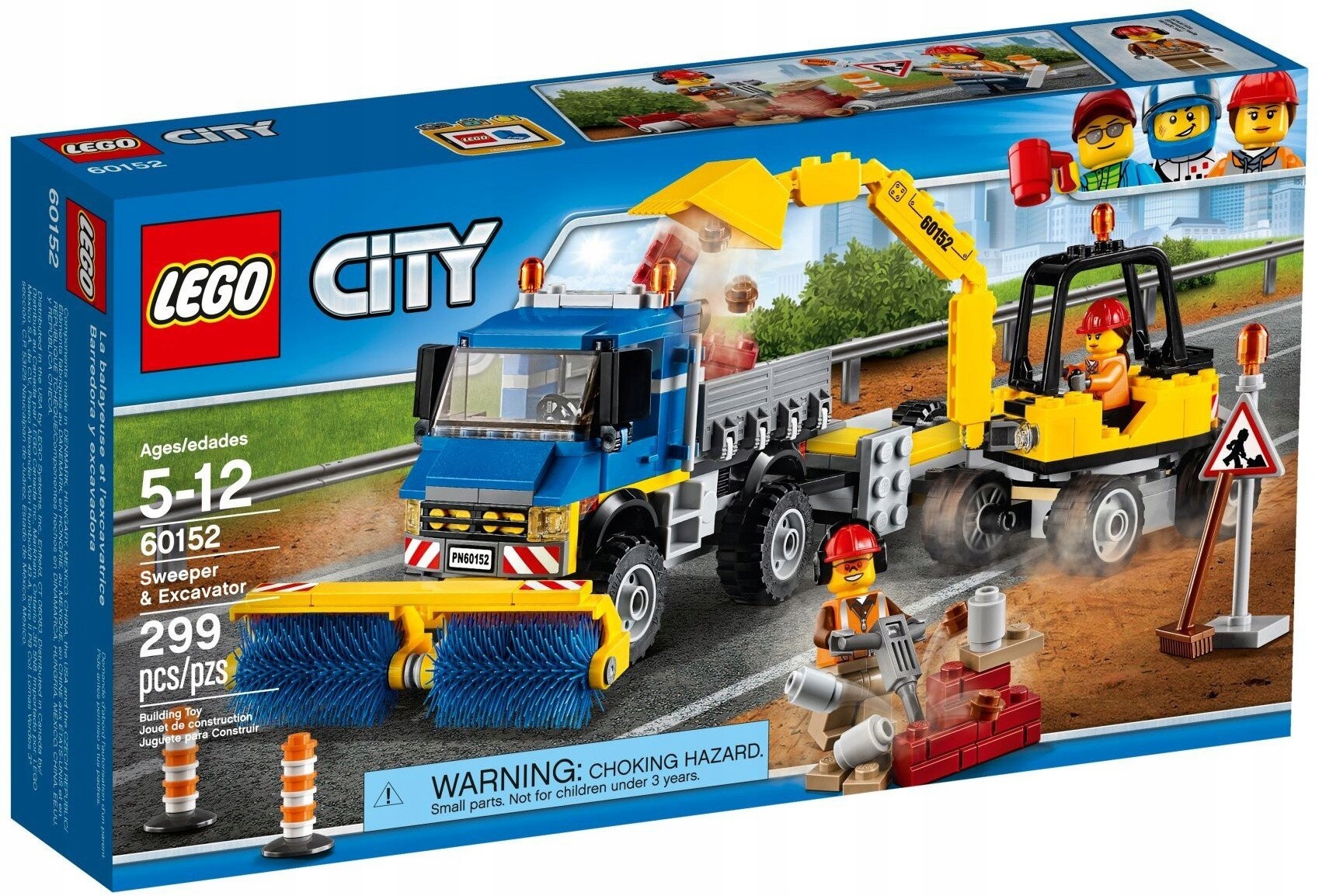 Lego City 60152 Zametač ulic a bagr Nové