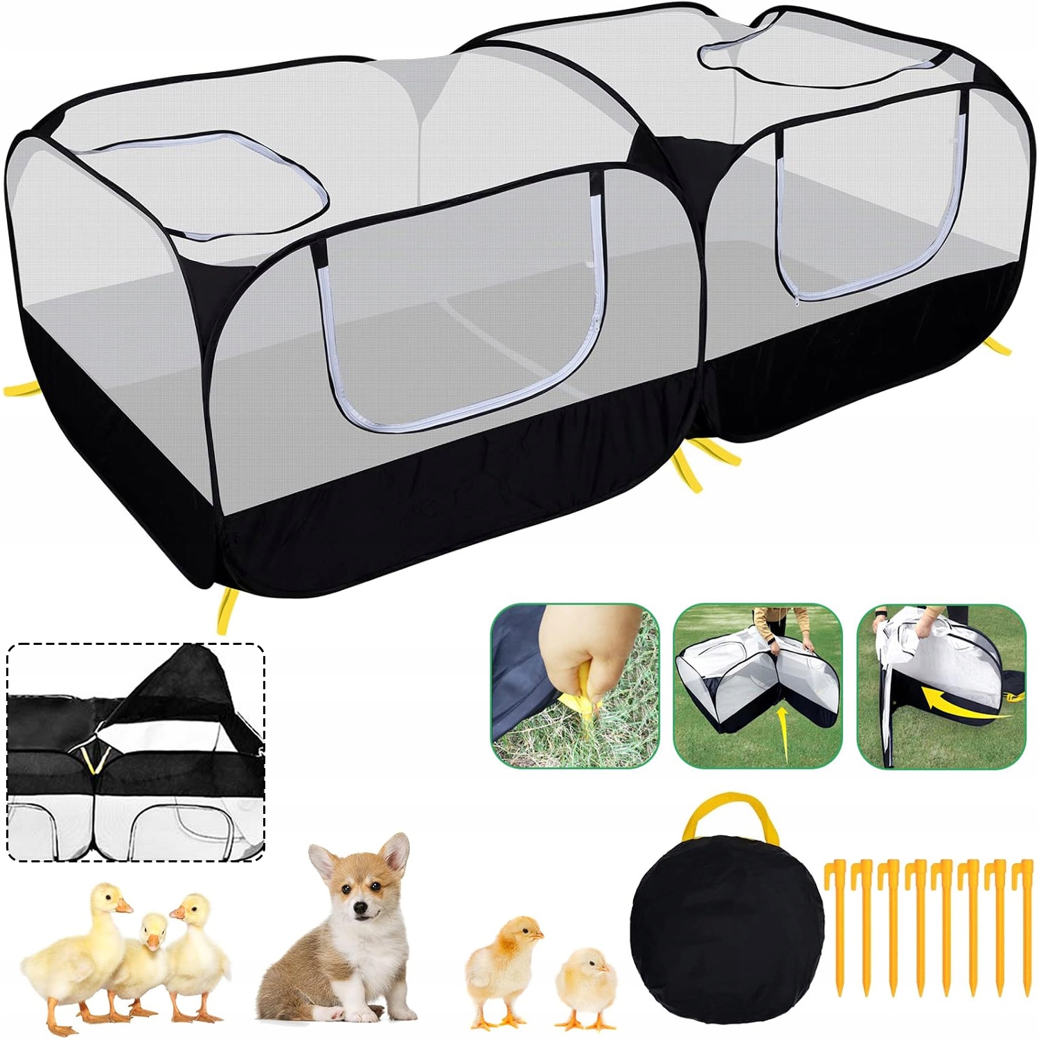 Levně Prodyšná Klec Kotec Ohrada Pro Malá Domácí Zvířata Křečků