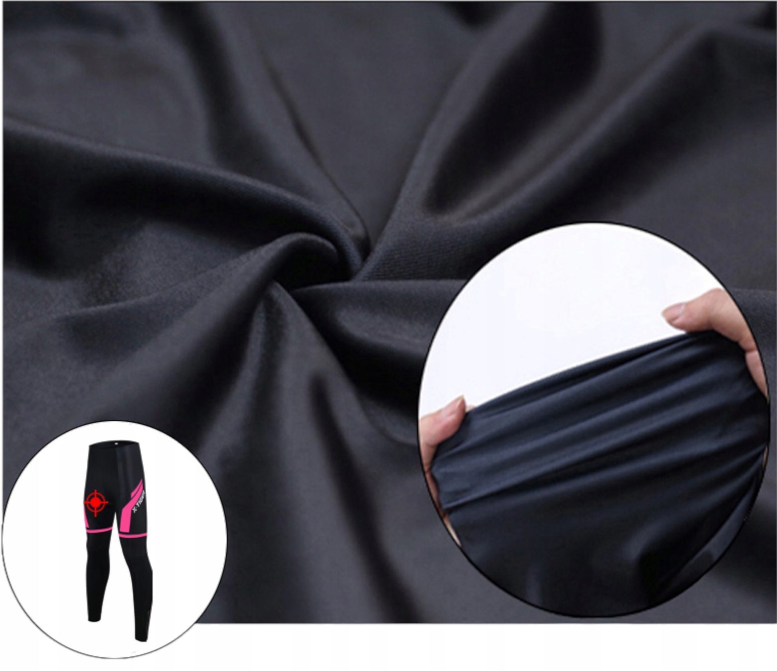 LEGINSY SPODNIE GETRY ROWEROWE KOLARSKIE SPORTOWE DŁUGIE Z WKŁDKĄ ŻELOWĄ 3D Model SPODNIE ROWEROWE KOLARSKIE DAMSKIE DŁUGIE