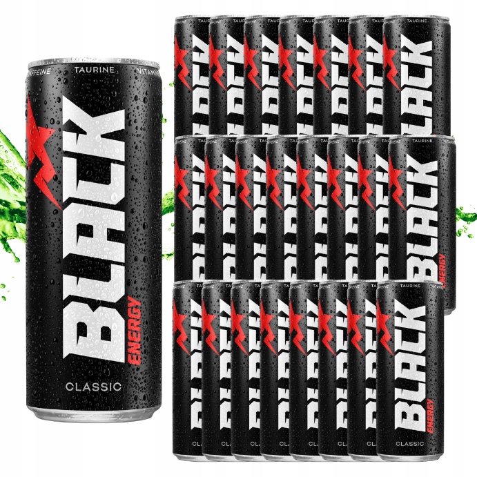 Black Energy energetický nápoj energy drink plechovka kauce 24x250 ml
