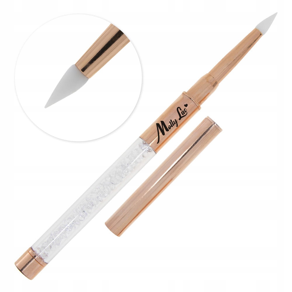 

Pędzelek Silikonowy Do Żelu Paznokci Molly Nr 2