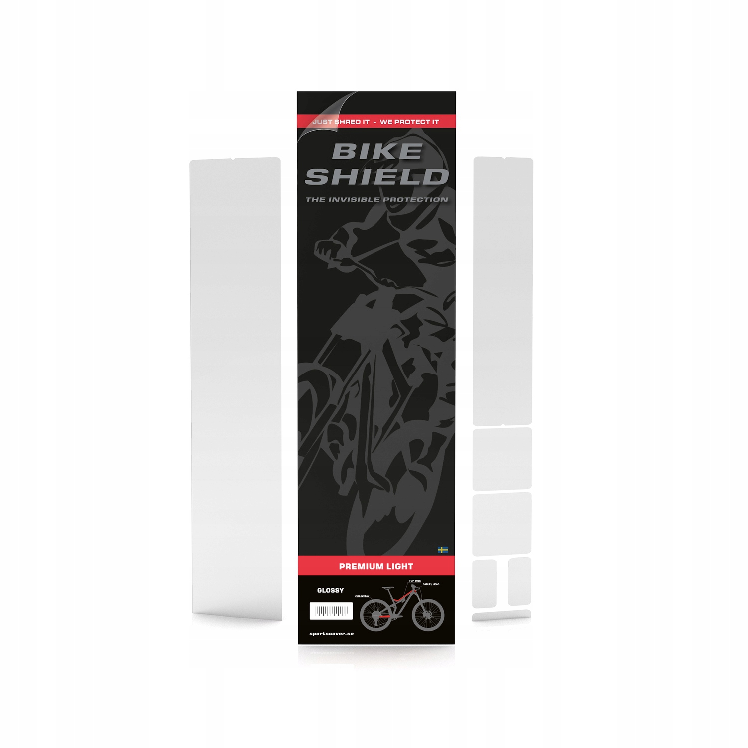 BikeShield naklejki ochronne Premium Light transparentny połysk