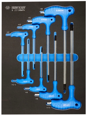 Sada Imbusů S Držákem L 8ks Hex Hex S Kulkem