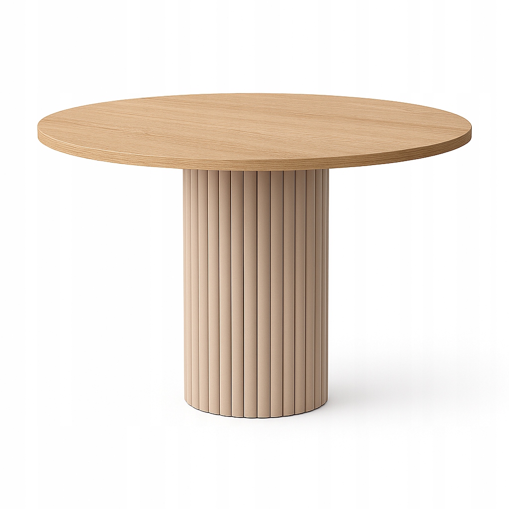 Stůl na kovové noze, stůl Sonoma Loft 90 cm, kulatý jídelní stůl