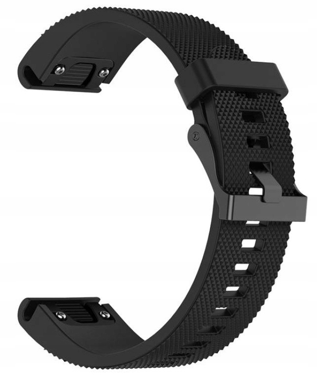 Czarny Pasek Garmin Fenix 5S Plus (Tech-Band)