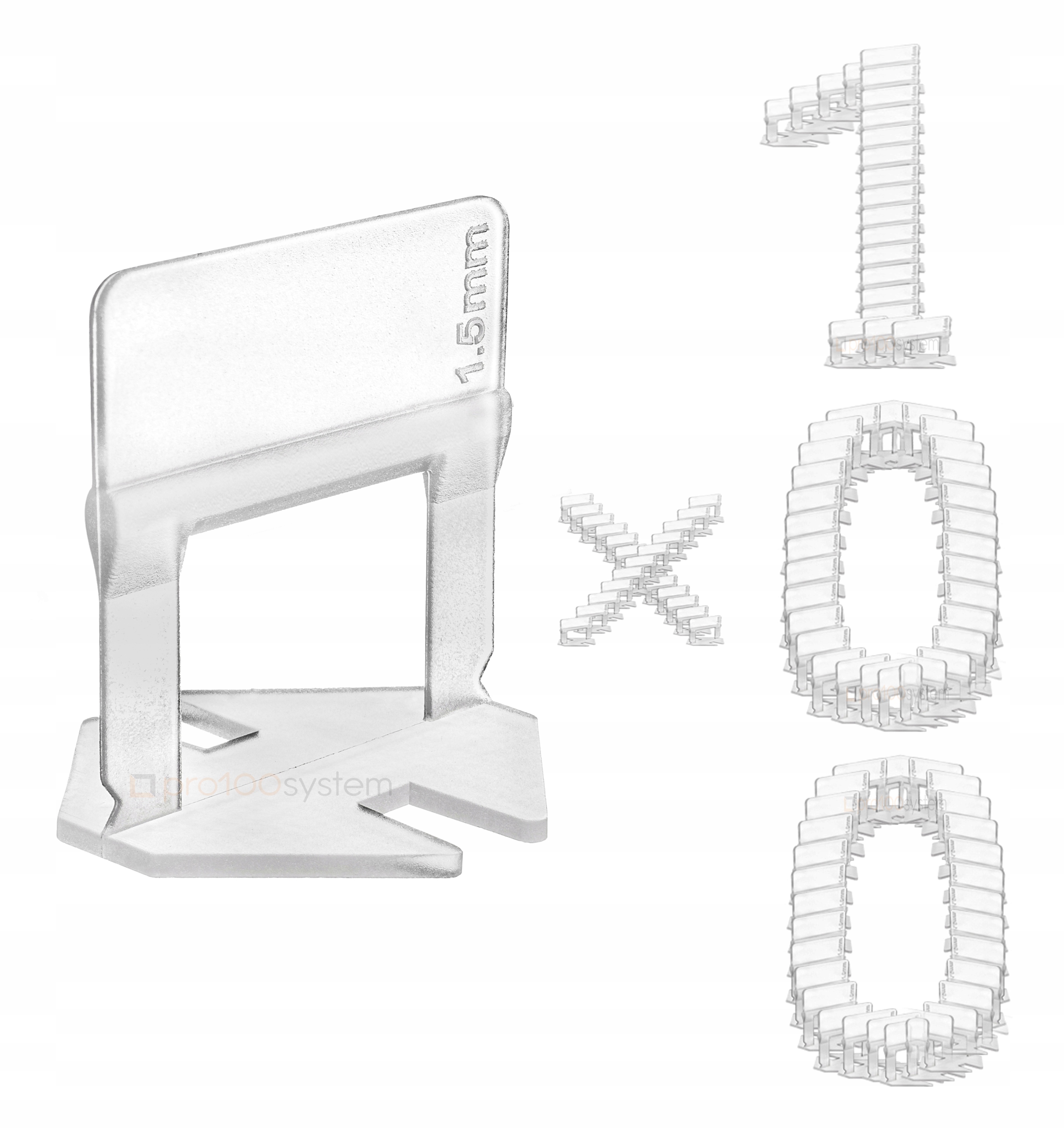 

1,5 mm Klipsy 100 Sztuk System Poziomowania Płytek