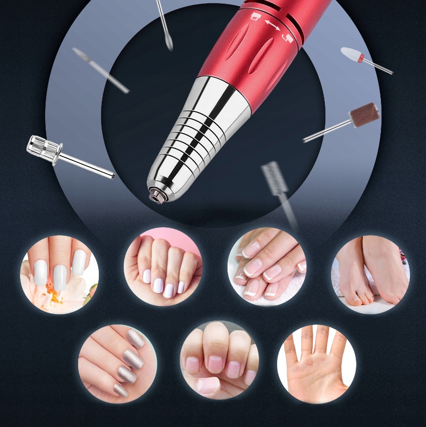 Profesjonalna Frezarka do Paznokci Zestaw do Manicure HIT! Zasilanie sieciowe