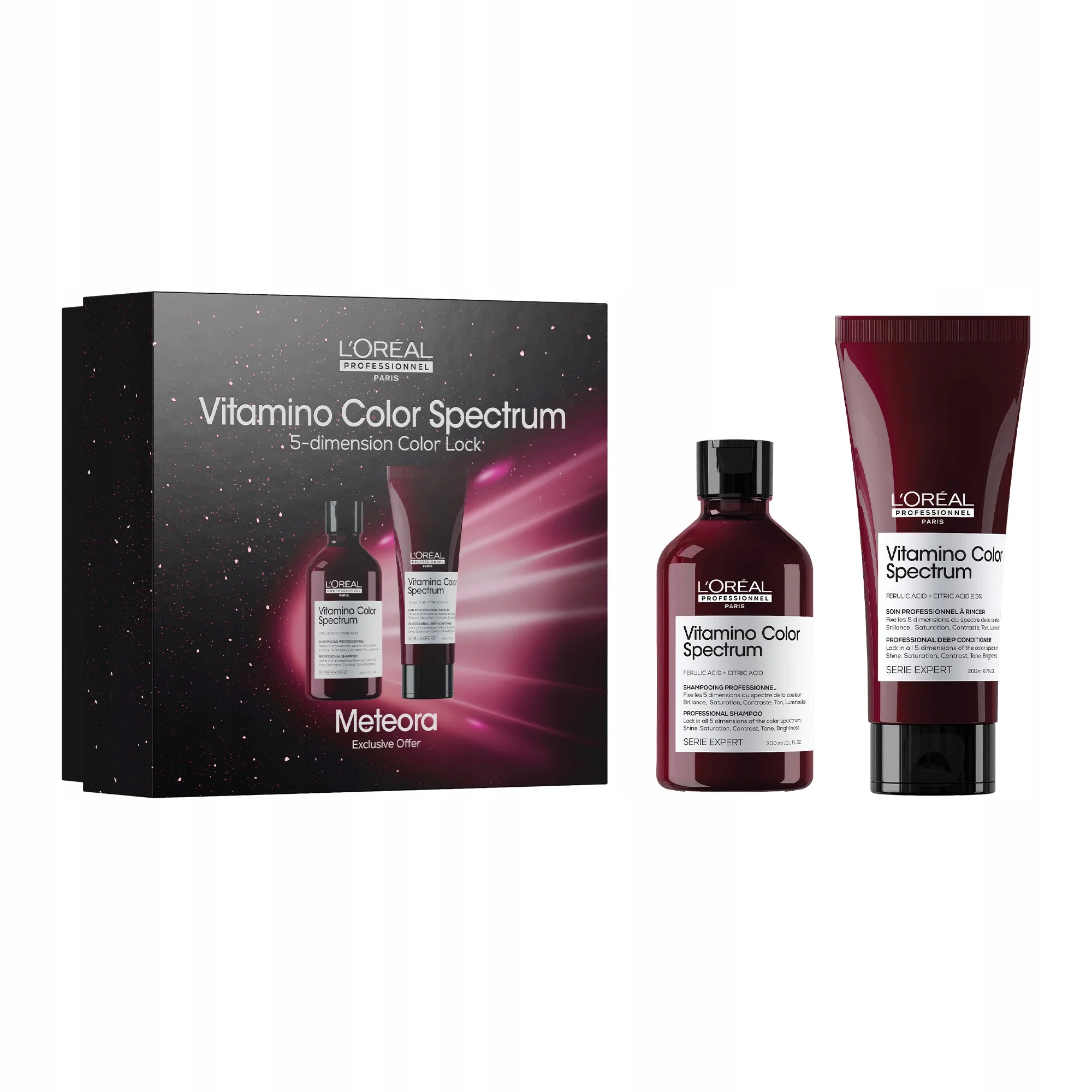 dárková sada šampon Loreal Meteora Vitamino Color Spectrum