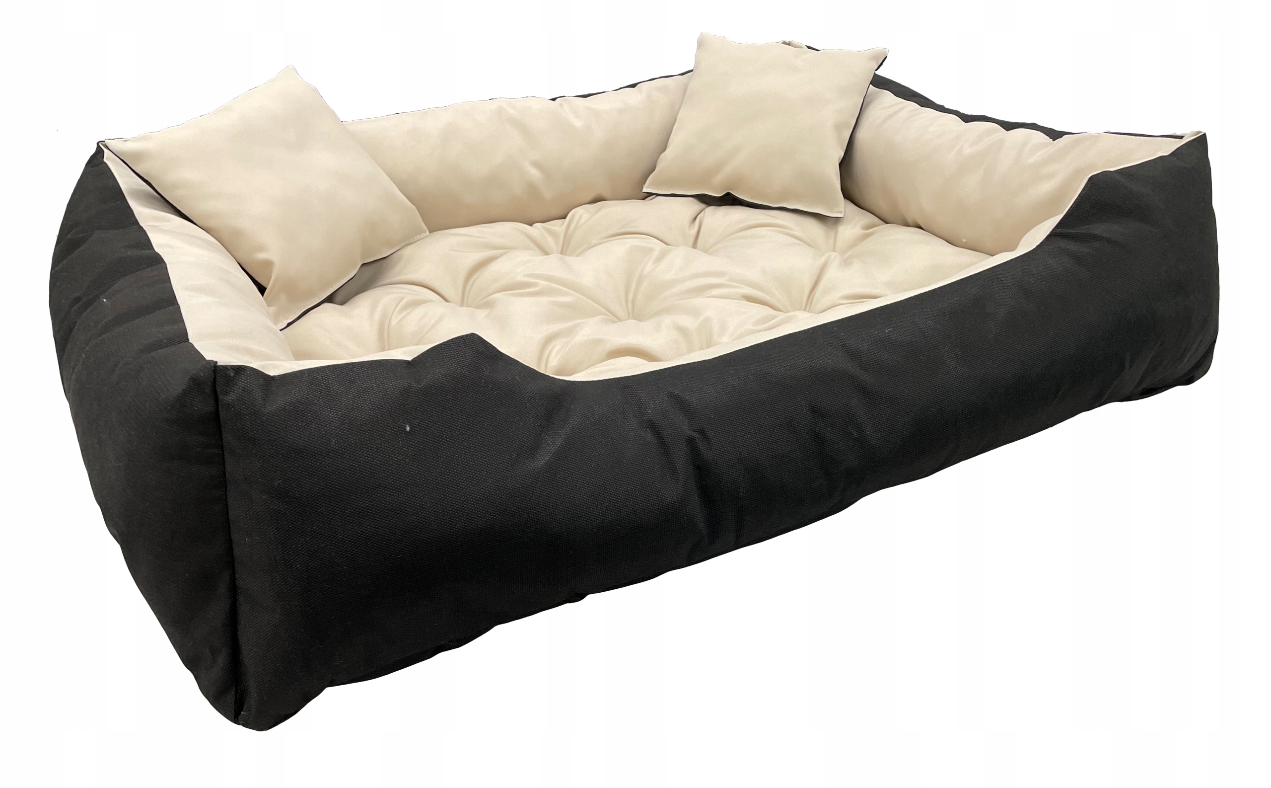 Levně Pelíšek Černo-béžové Vel. 115 x 95 cm pro psa Voděodolné.