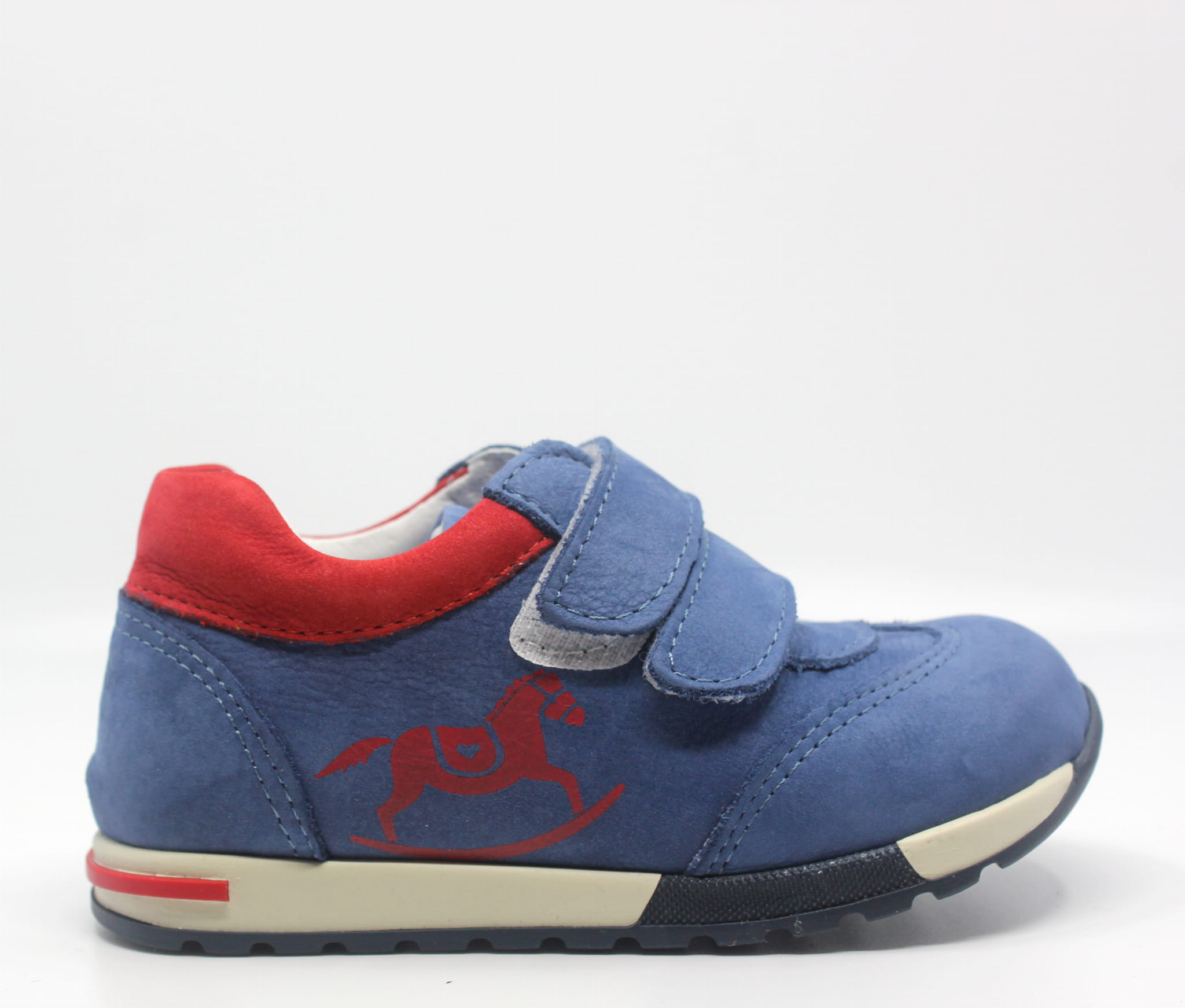 Chlapčenská obuv EMEL E2333B-5 modro-červená -