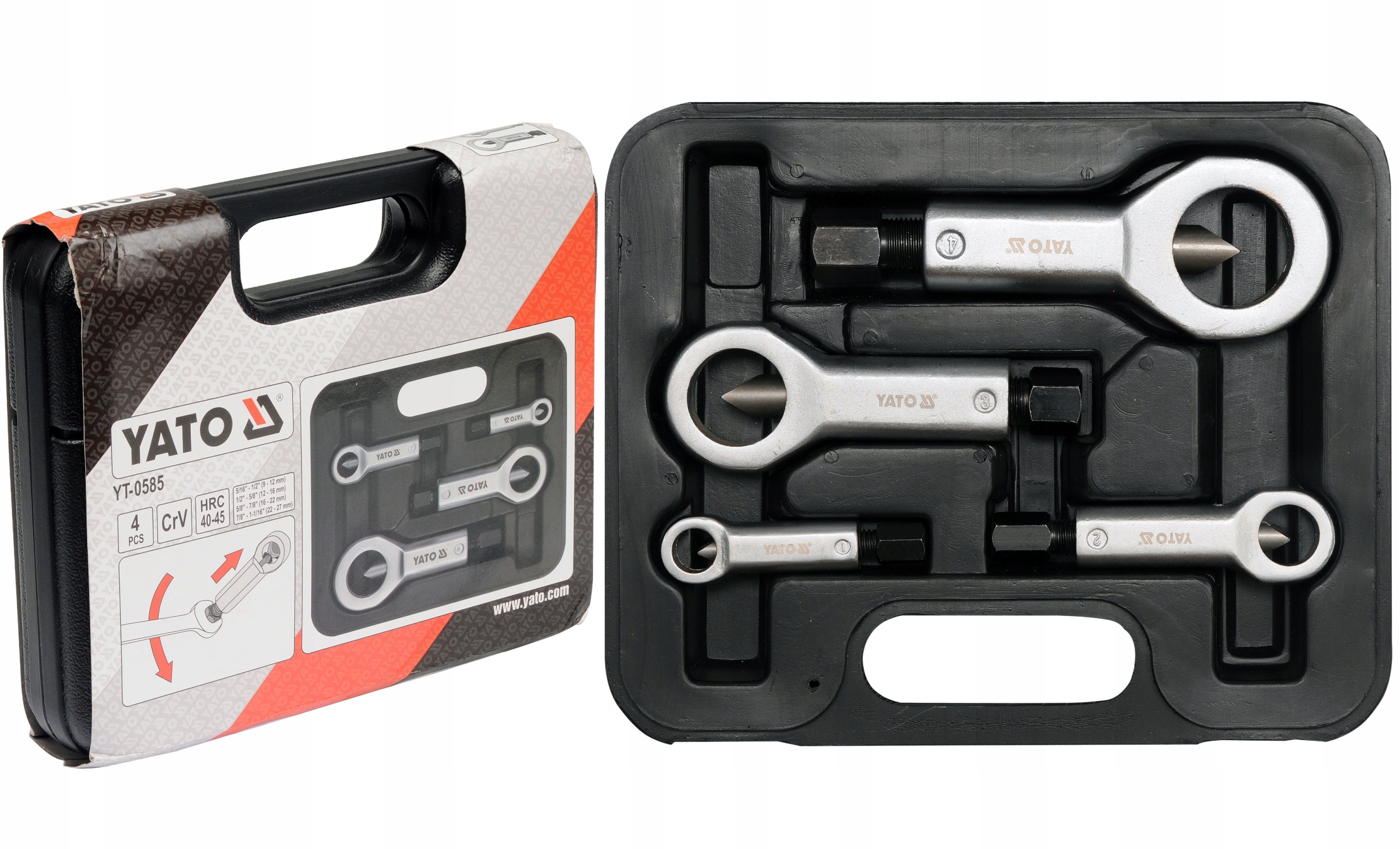 НАБІР РІЗАКІВ ДЛЯ ГАЙОК 4 CZ YATO