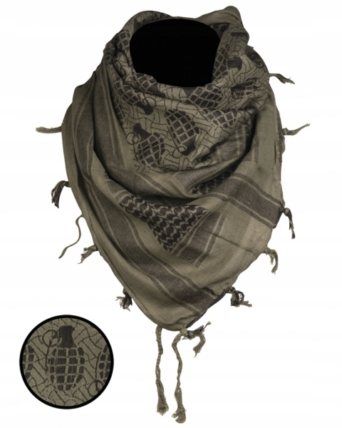 

Chusta Arafatka Shemagh Pineapple Oliv/Czarna
