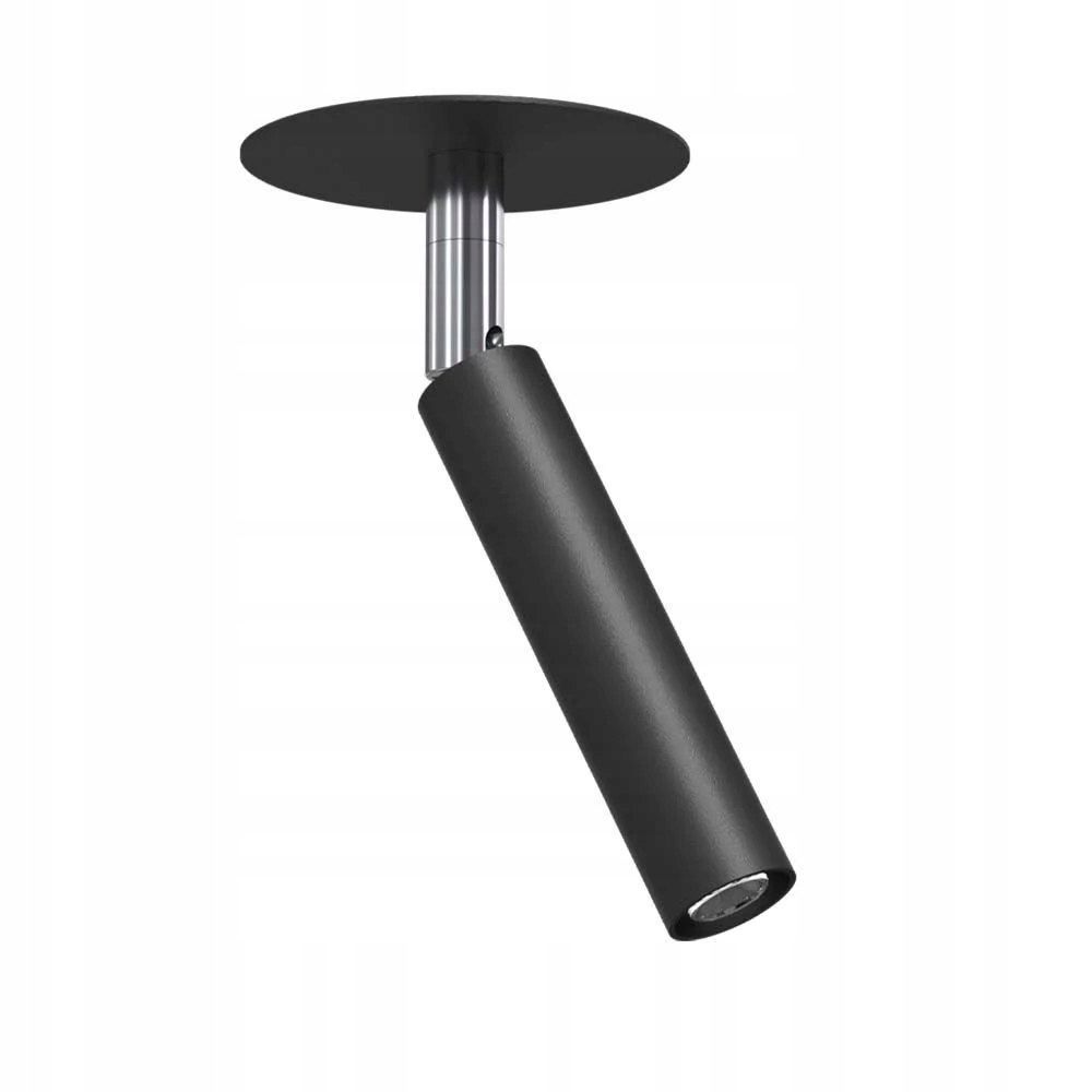 Zapuštěná bodová lampa nastavitelná černá chrom reflektor 14 cm Brosline