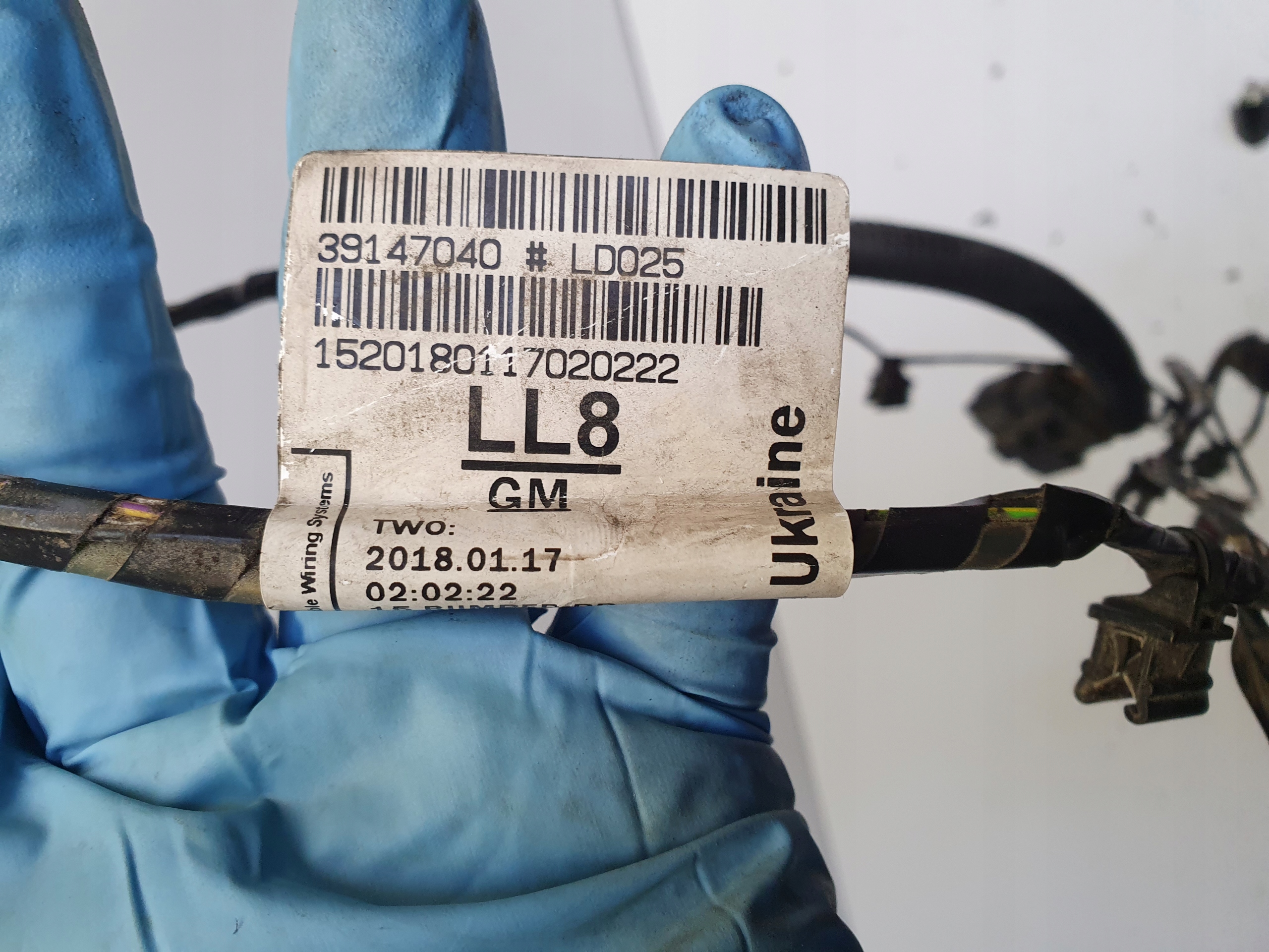 ASTRA K HB cablaggio 4 PDC Paraurti posteriore 39147040 LL8