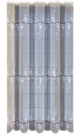 

Biała żakardowa firanka z taśmą 231370 230 x 200cm