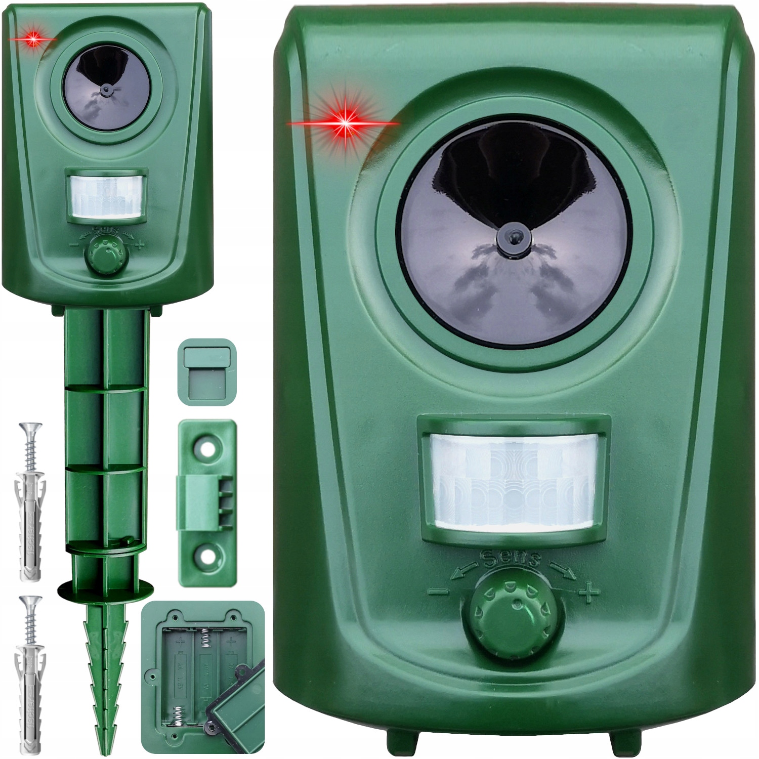 Odstraszacz Zwierząt Kotów Psów Dzików Saren Ptaków Itp Lokalizator Ruchu