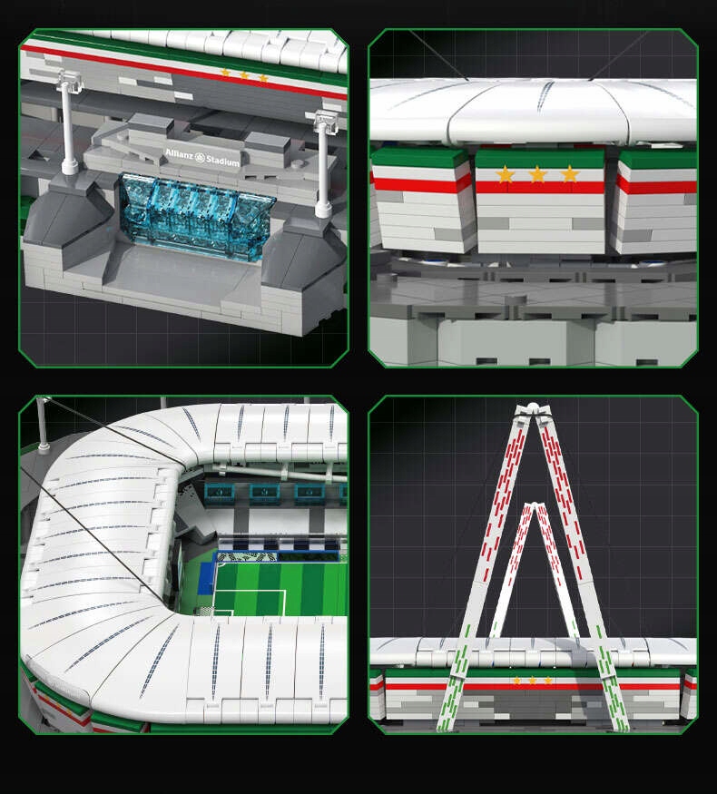 KLOCKI KONSTRUKCYJNE CADA ALLIANZ ARENA JUVENTUS 3638 ELEMENTÓW + LED Minimalny wiek dziecka 14