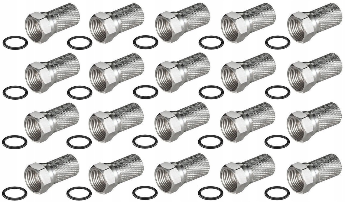 

Wtyk F Z Uszczelką Na Kabel Antenowy 6,8MM 20SZTUK