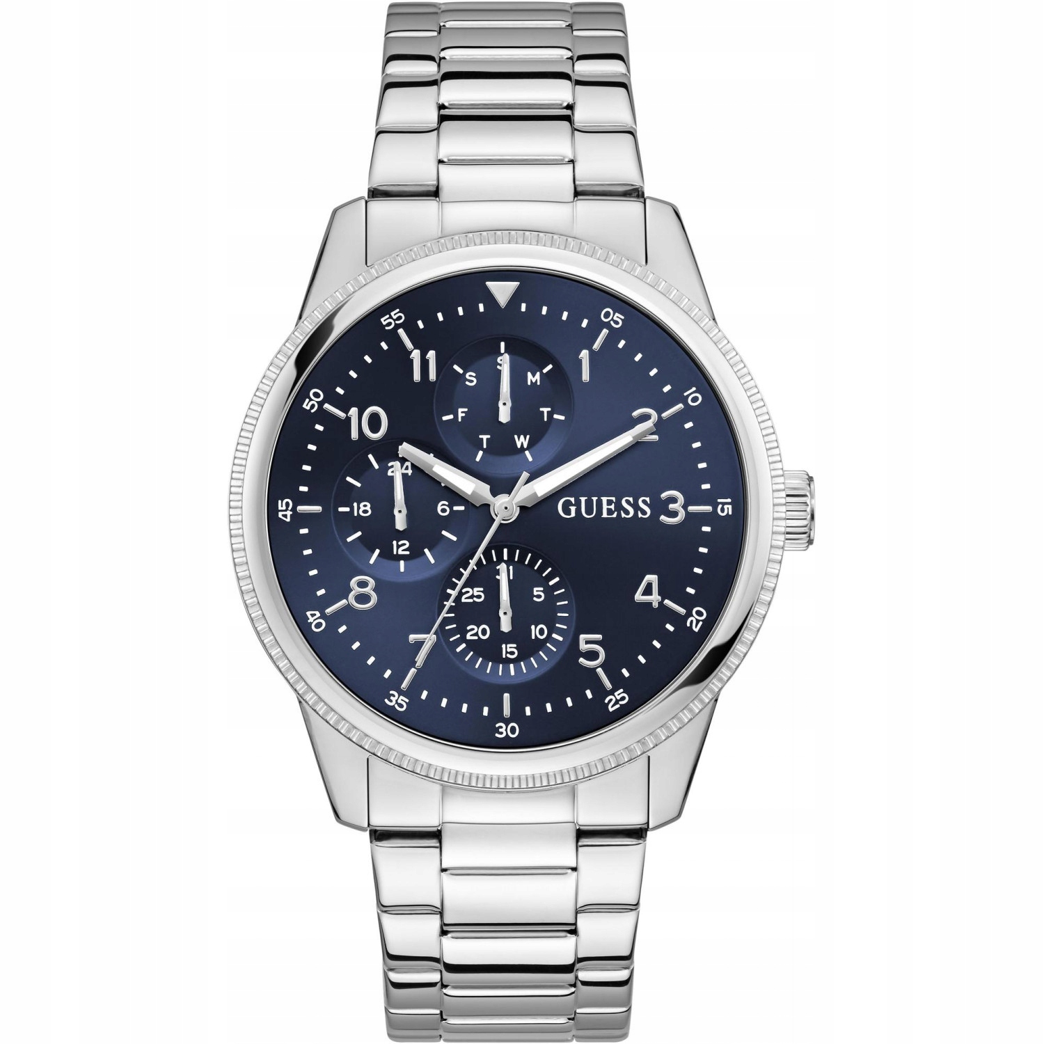Pánské Hodinky Guess GW0970G1 stříbrné