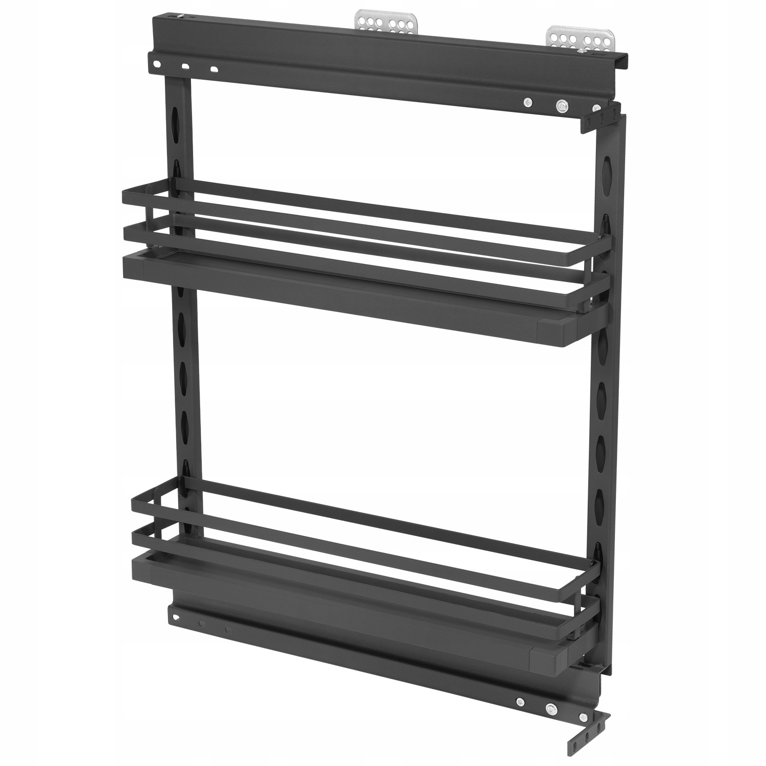 Mini Boční Koš Do Skříně 150 MM Grafitový 2 Úrovně MPTJ009FR Amix