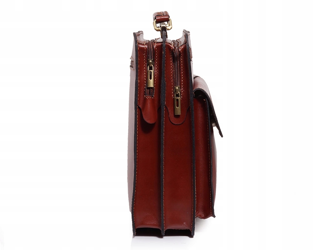 SKÓRZANA AKTÓWKA TECZKA NESESER SOLOME LUCCA Kolor brązowy