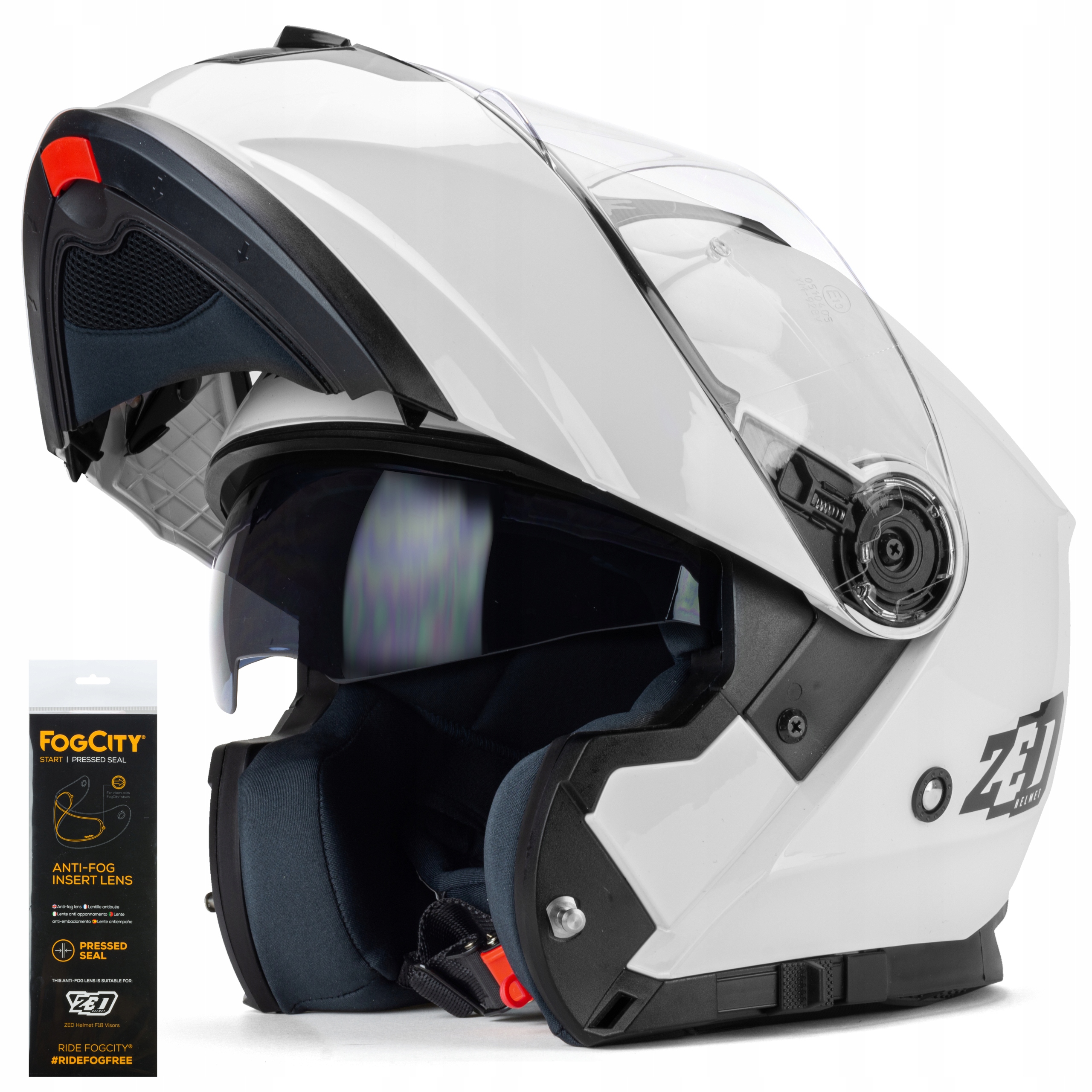 ZED F18 KASK MOTOCYKLOWY SZCZĘKOWY +SZYBA ANTIFOG