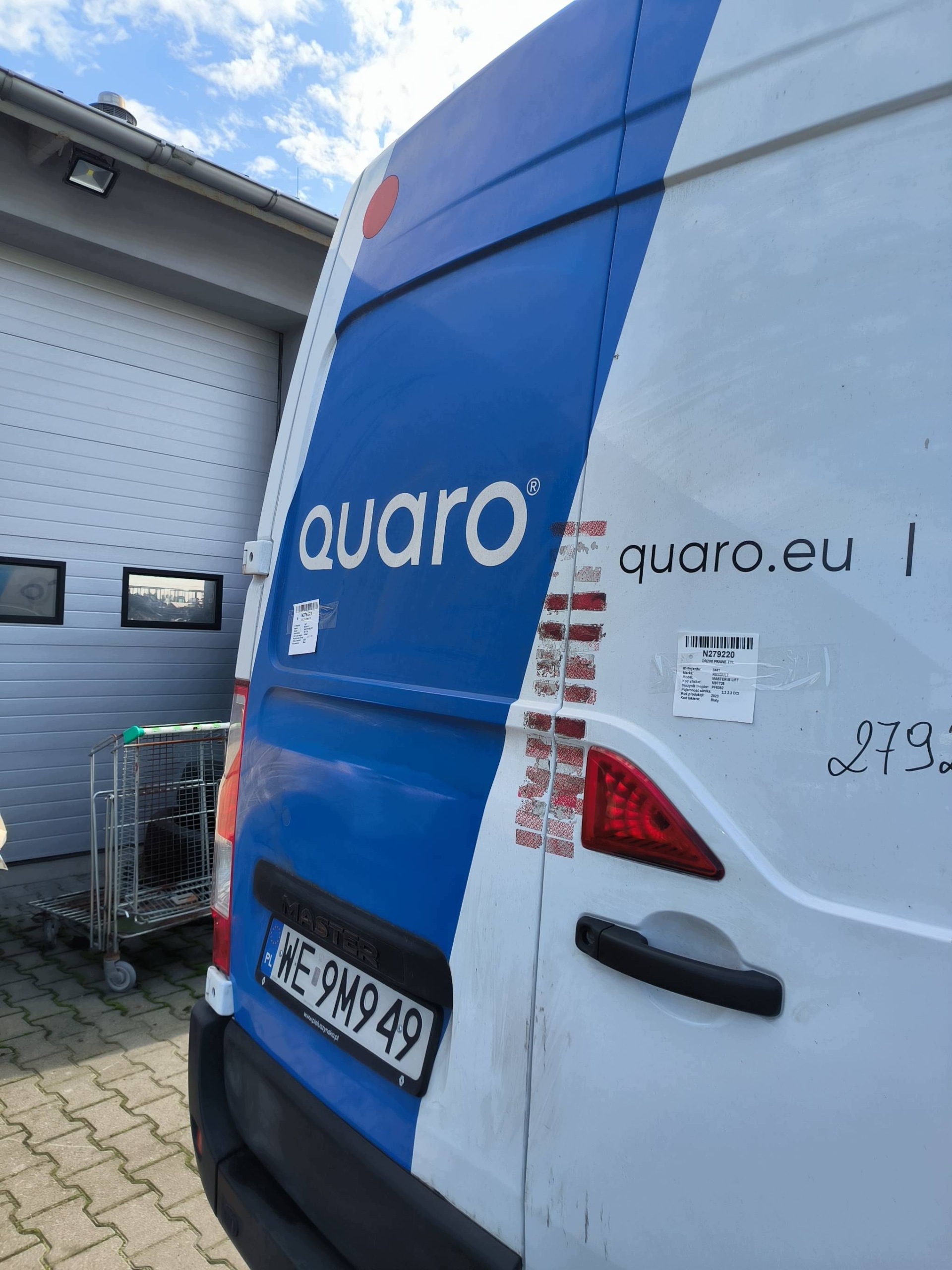 Tür links heck 2023 RENAULT MASTER III LIFT