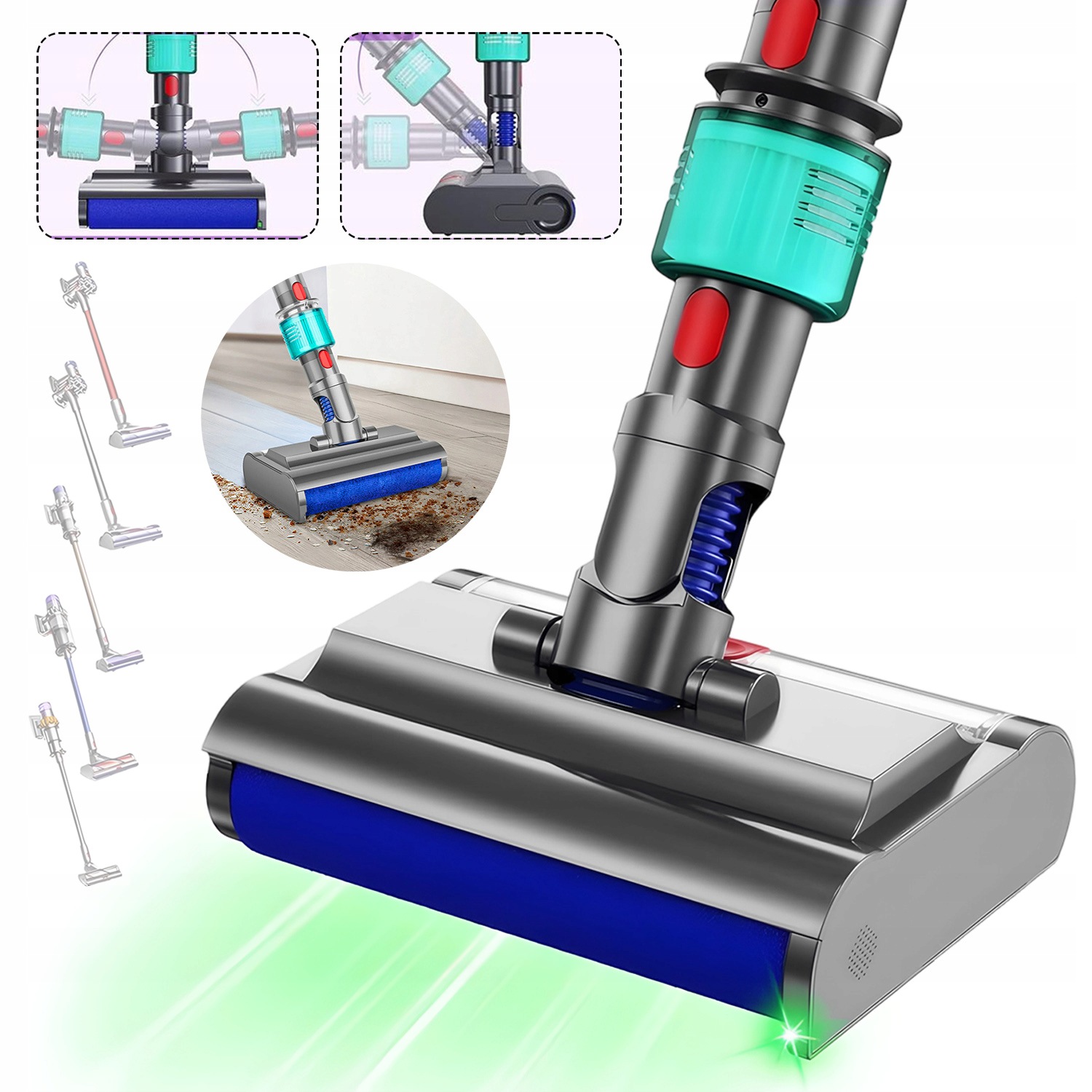 Kefa Pre Dyson V7/V8/V10/V11/V15 Príslušenstvo Pre Podlahové Kefy