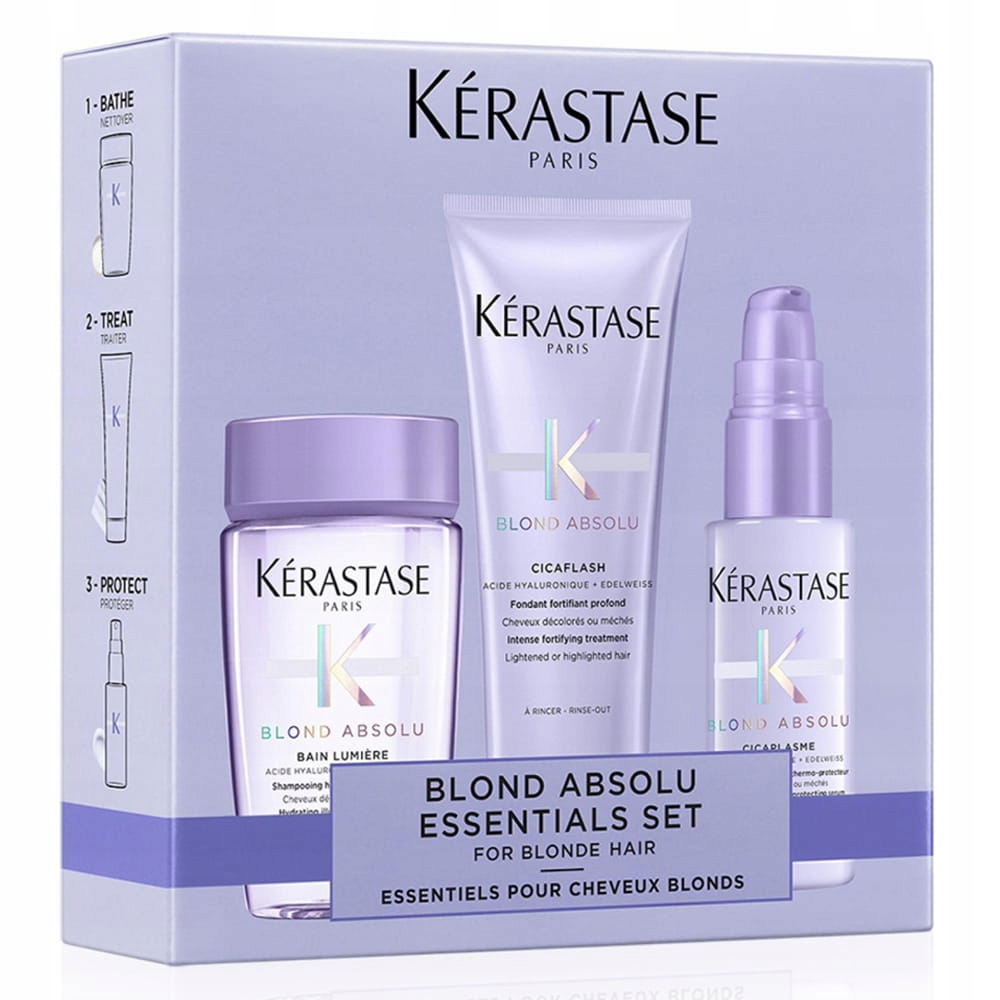 Kerastase Blond Absolu Discovery zestaw minikosmetyków do włosów blond