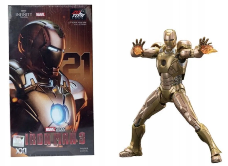 Iron man MK21 XXI Midas Avengers 18 cm akcesoria Zd Toys Originální