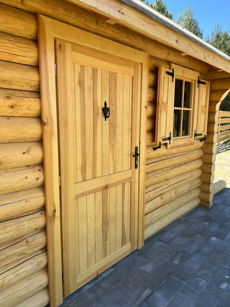 KLASYCZNE DRZWI DREWNIANE 90x200 ZEWNĘTRZNE Marka Eco-House