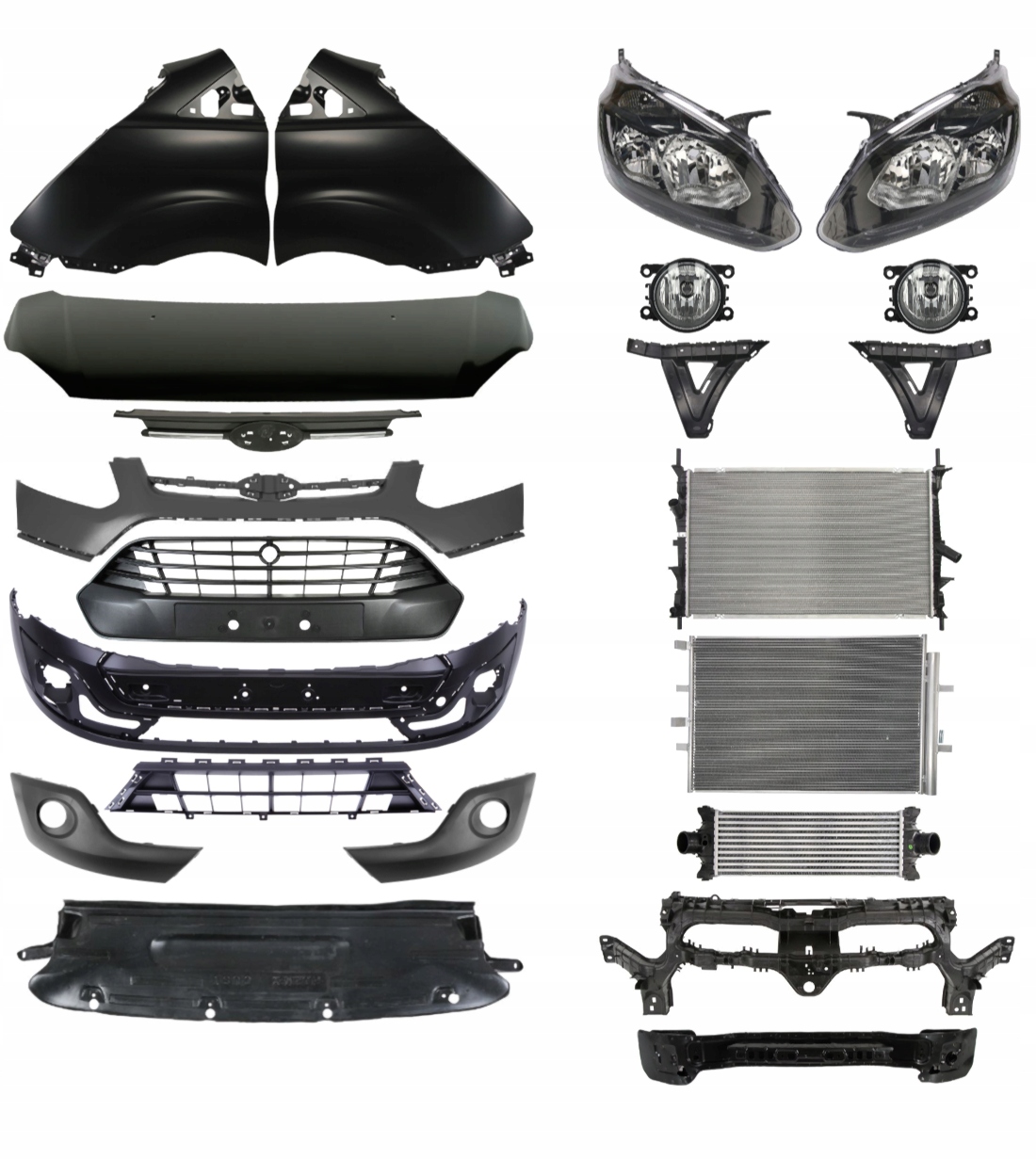 Ford Transit Tourneo Custom 12-17 Zderzak Pas ZESTAW CZĘŚCI