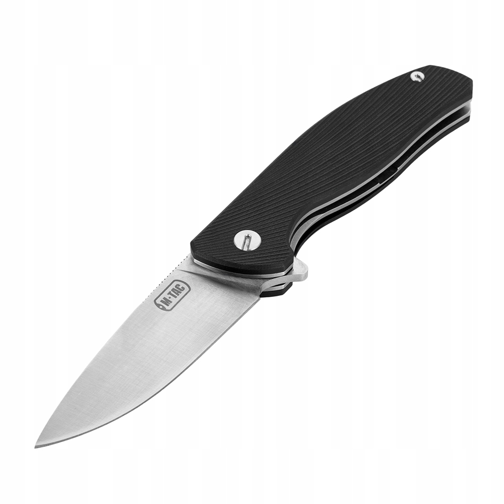 M-Tac Nóż Składany Type 11 Wytrzymały Edc z Blokadą Frame Lock Black/Steel