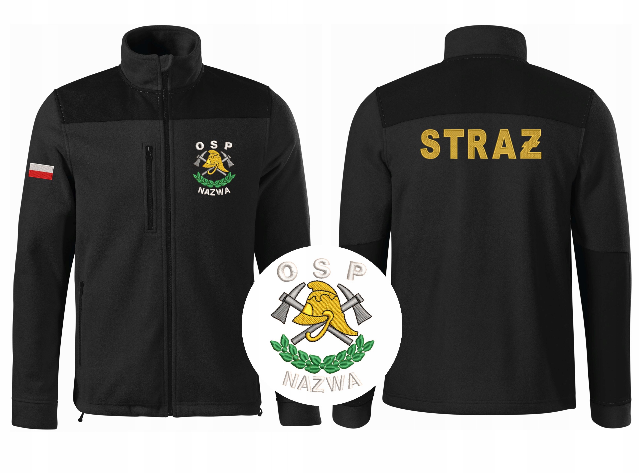 POLAR STRAŻACKI STRAŻ OSP PSP Haftowane LOGO napis OGNIK MDP Liczba sztuk w zestawie 1 szt.