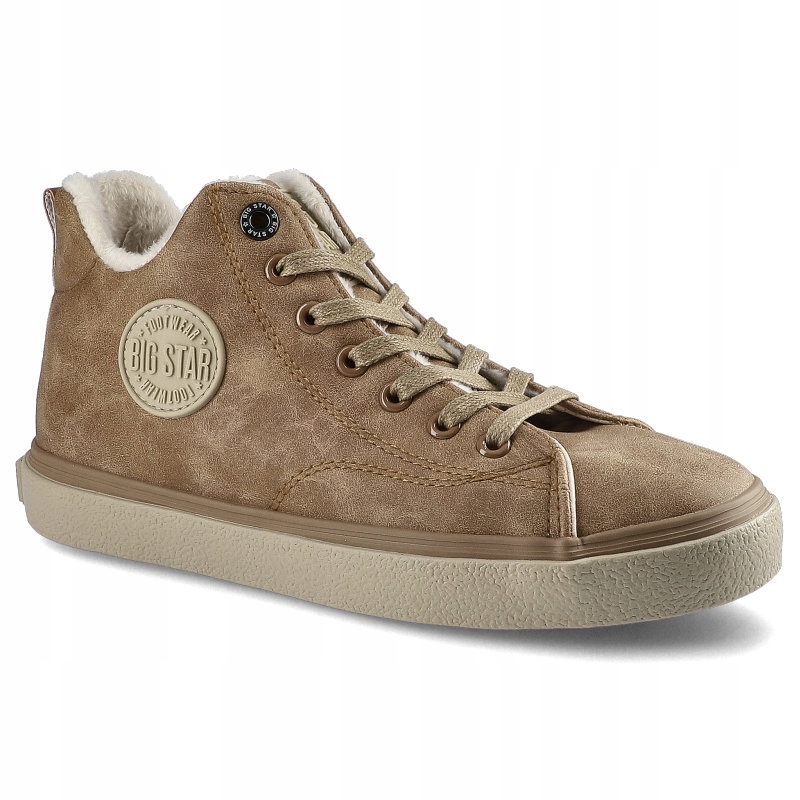 

Brązowe Sneakersy Damskie Big Star Modne Obuwie