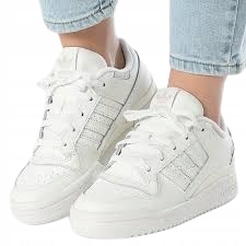 Adidas Forum Low White Dámské Sportovní Boty Z Přírodní Kůže 37 1/3 Tla
