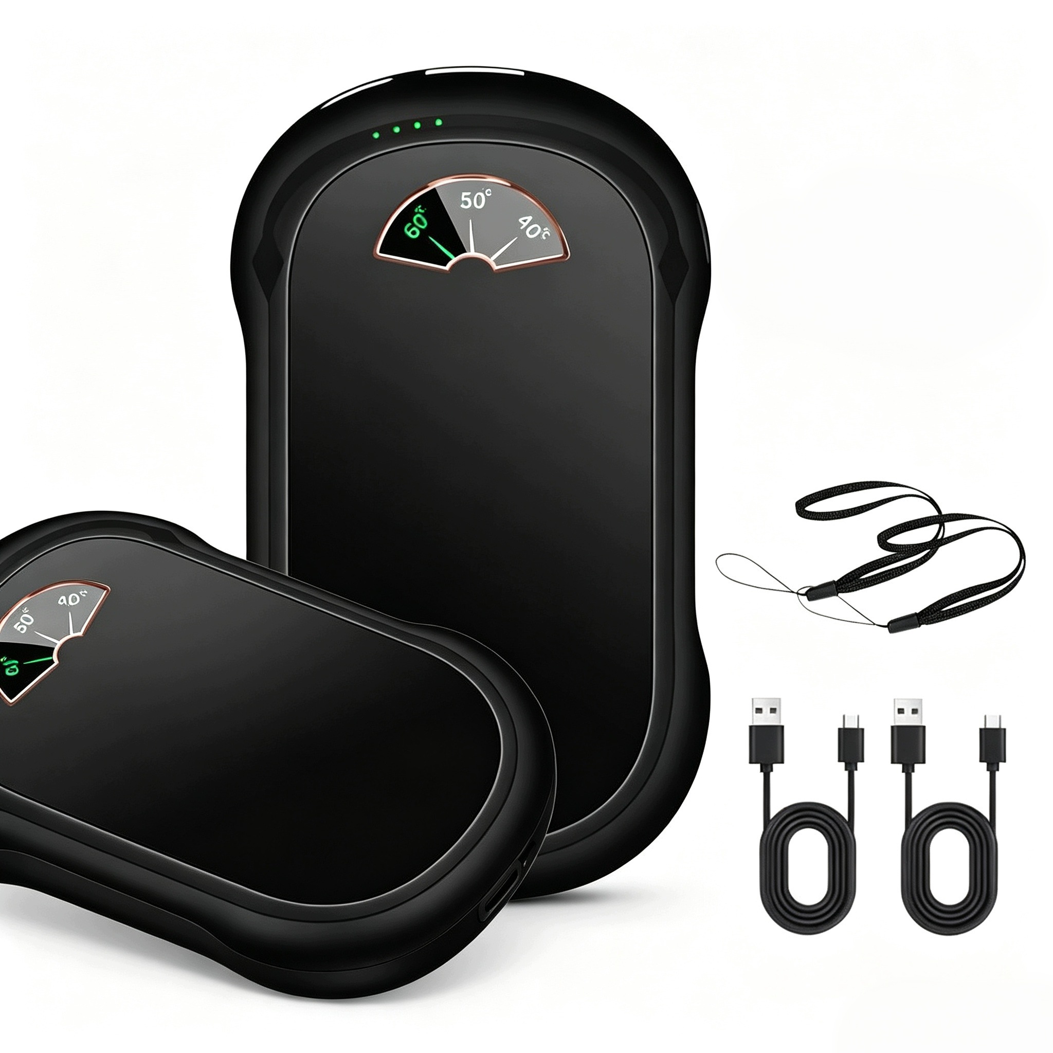 2 ks Magnetický Ohřívač Rukou Powerbank 2V1 Přenosný Elektrický Oddz